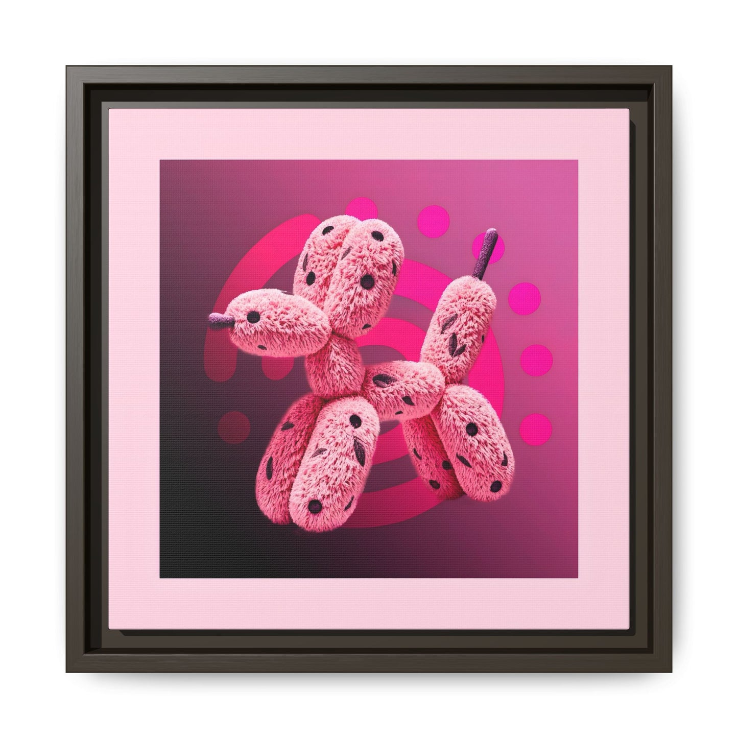 Canvas Art Print - Furry Balloon Dog