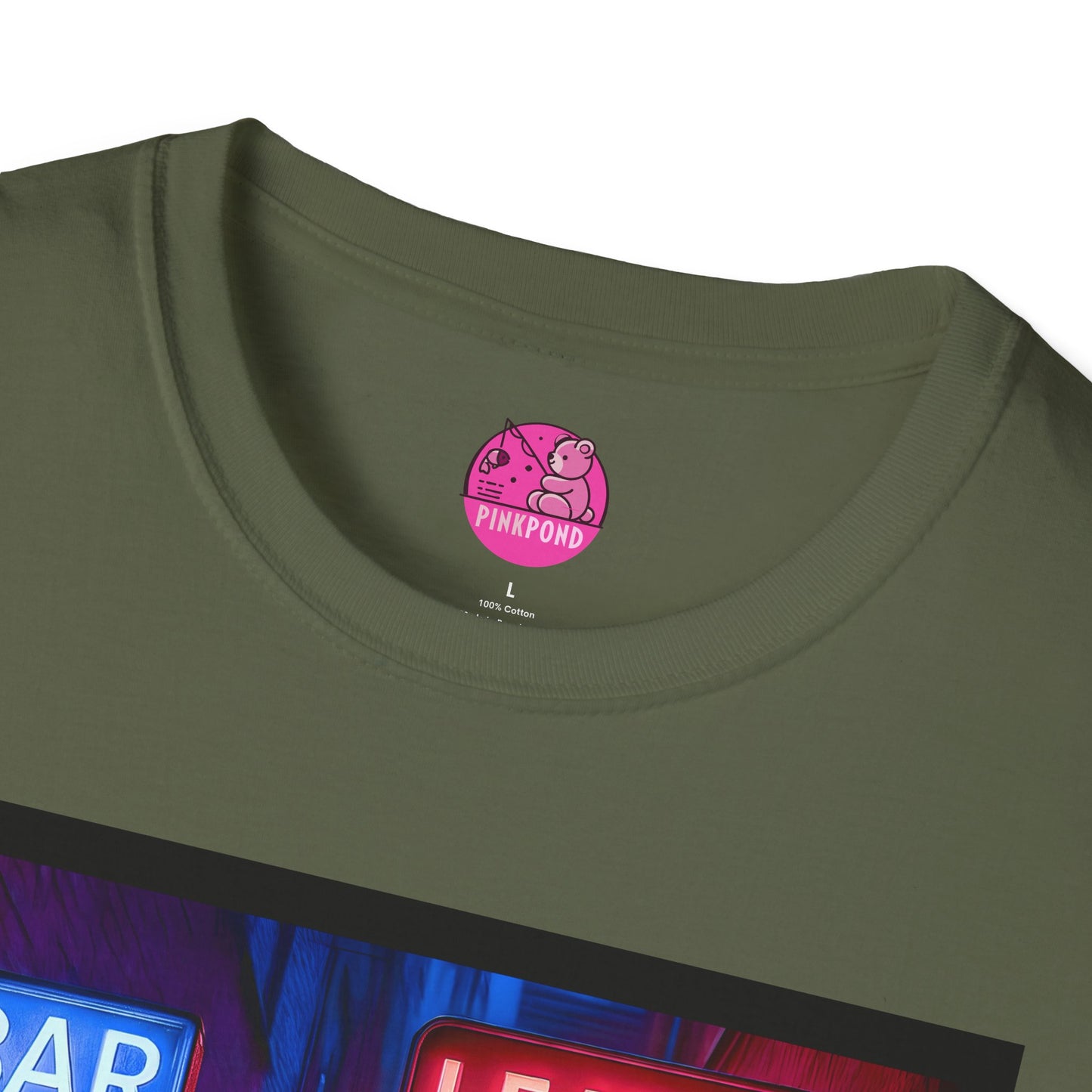 Pup Boz Bear T-Shirt - Exclusive PinkPond Artwork of Boz Lee Schmick