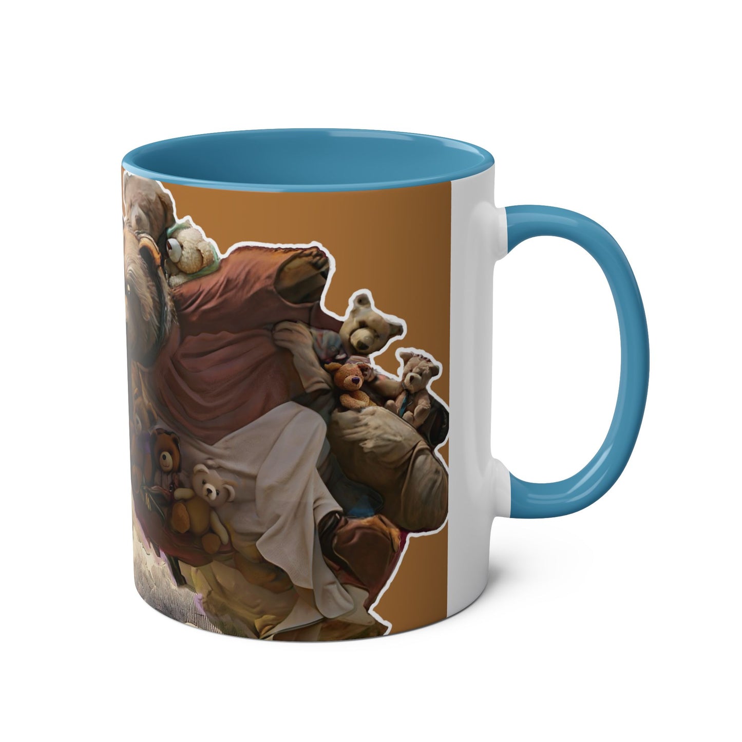 Coffee Mug - The Creation of Teddy Artistic and Playful Design 11oz