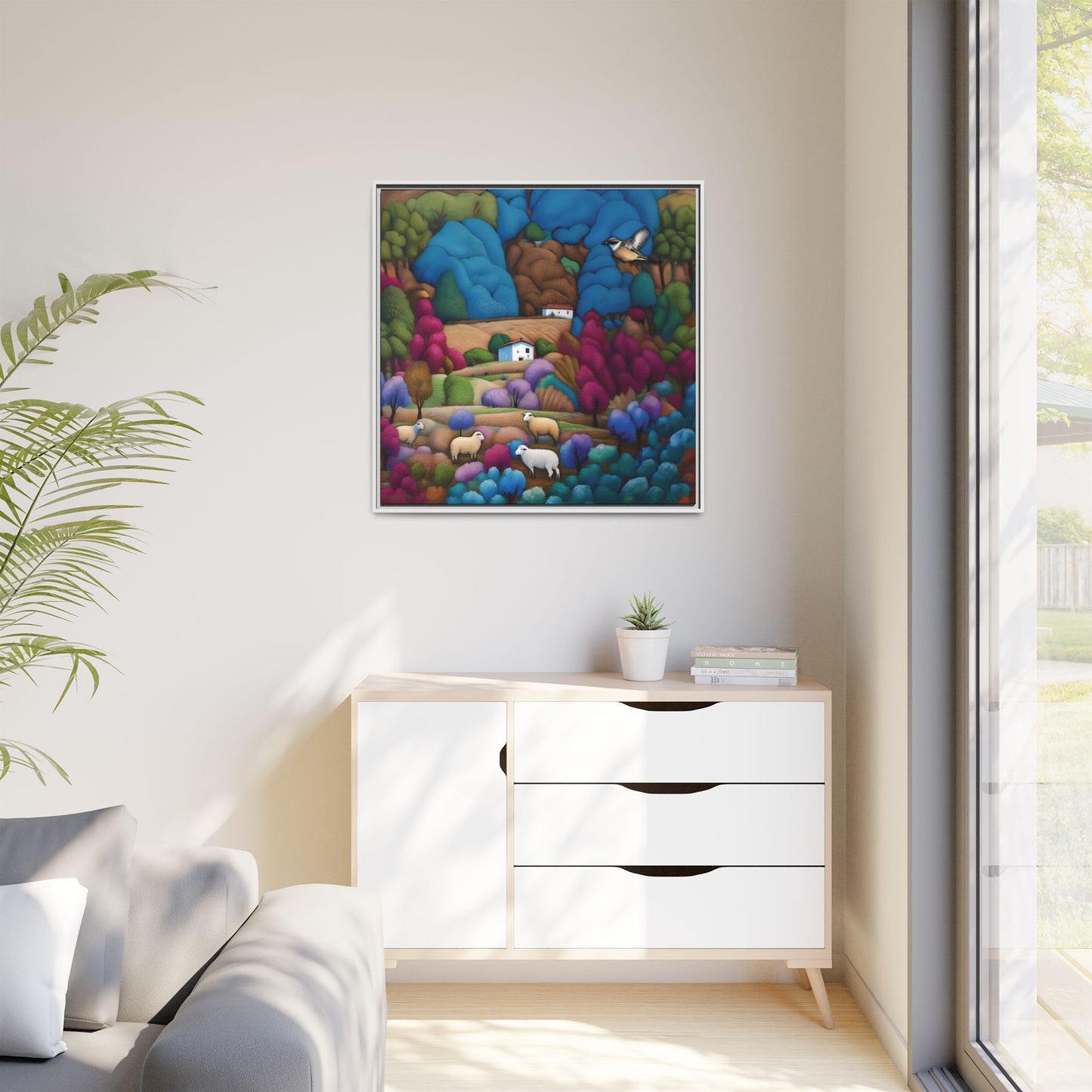 The Painted Valley Canvas Print by Andrew McCarter