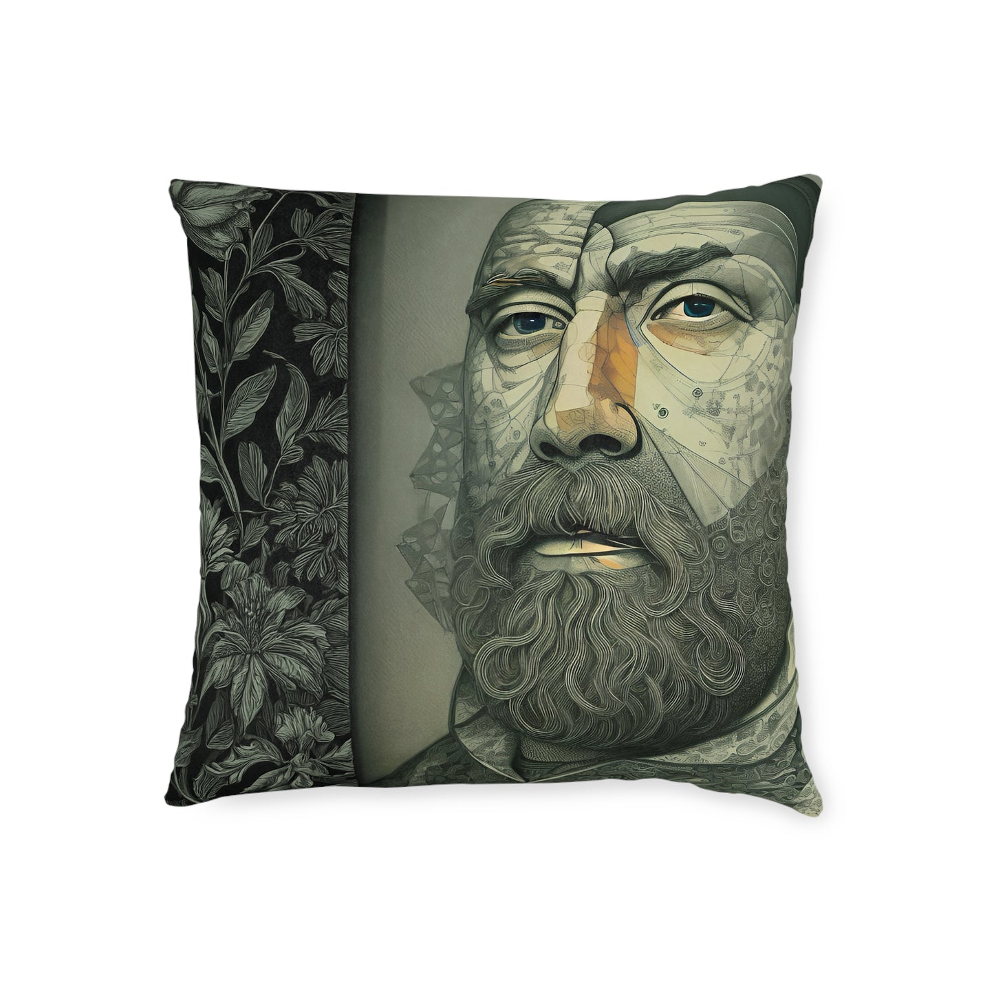 Fractured Peace Square Pillow