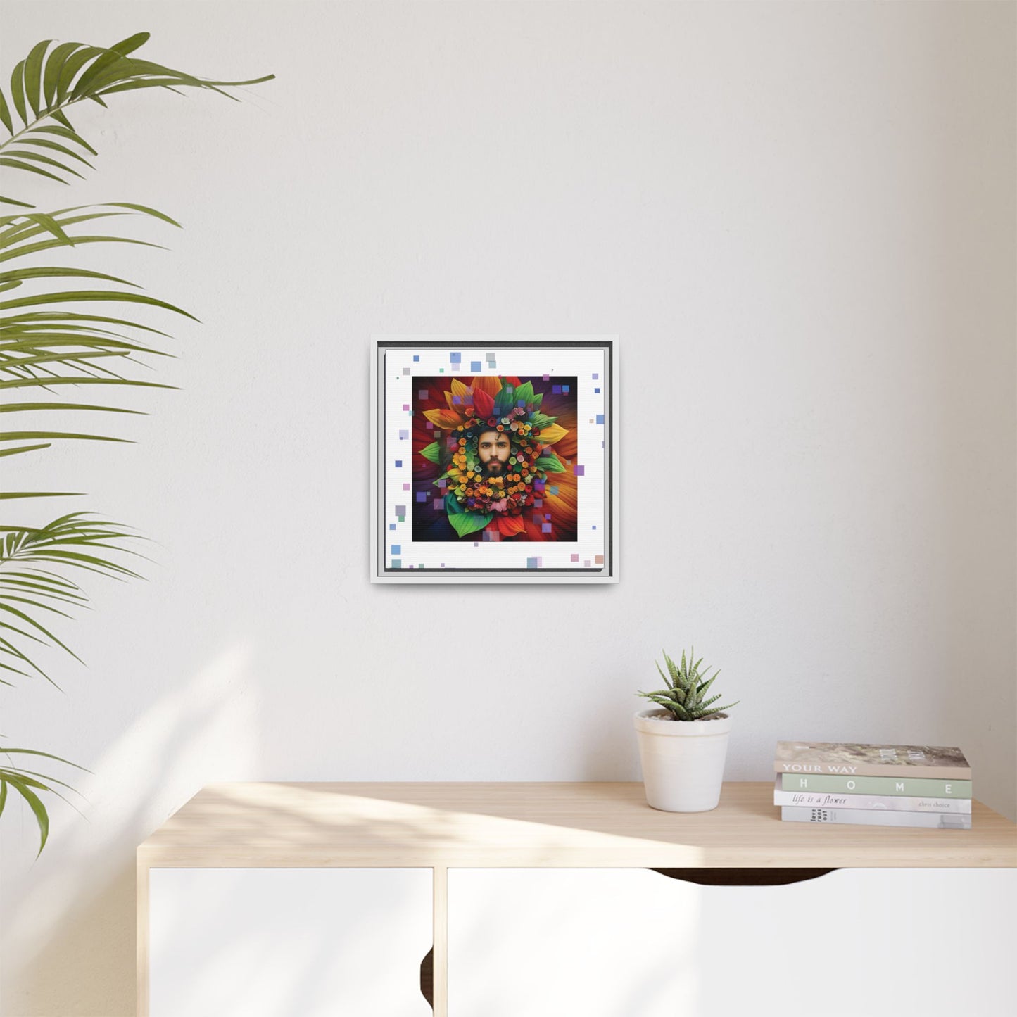 'Flourish: The Modern Green Man' canvas print By Andrew McCarter