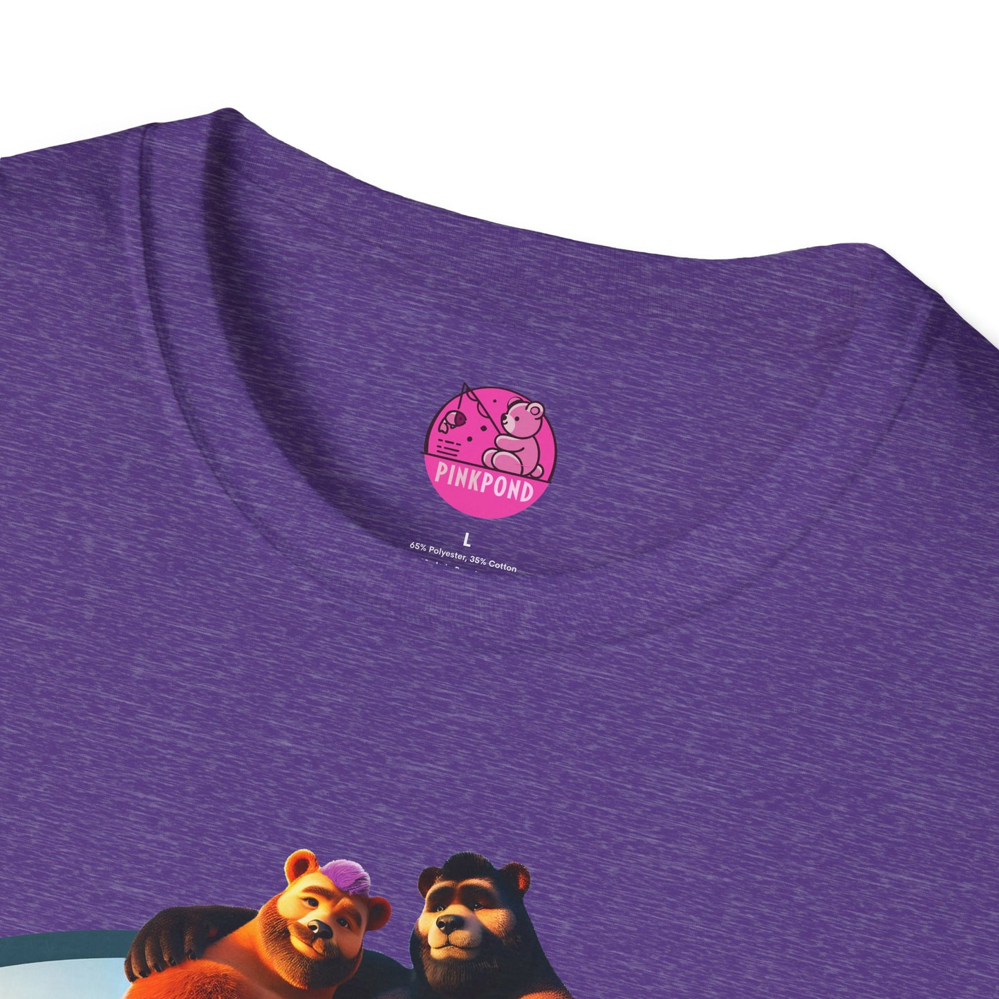 Beach Life Bears Unisex T-Shirt - Mikey & Max Tee by PinkPond