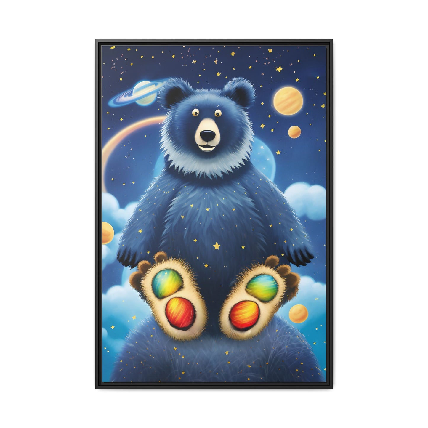 'Cosmic Pawprints' by Andrew McCarter - Canvas Art