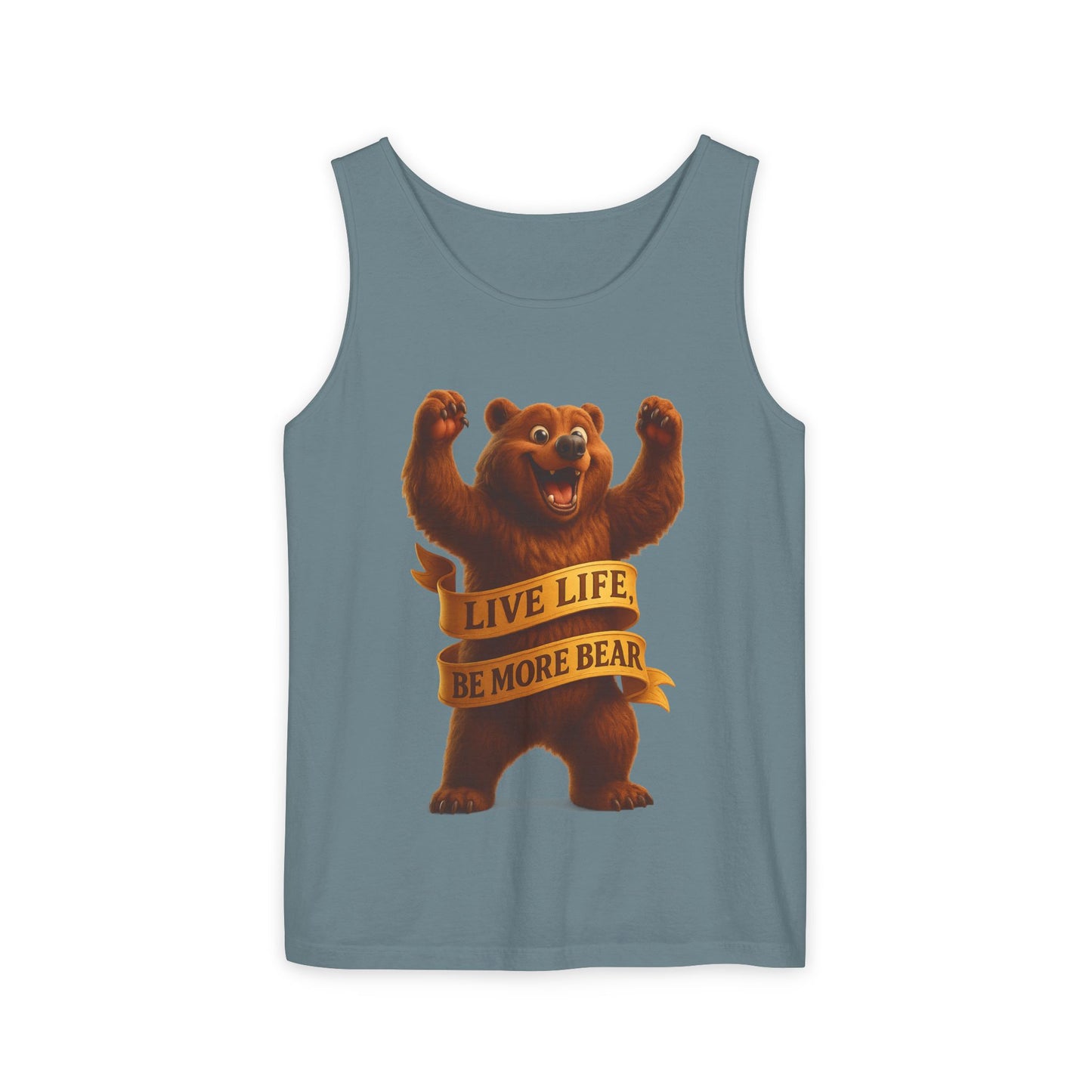 Bear Wisdom Tank Top - 'Live Life, Be More Bear'