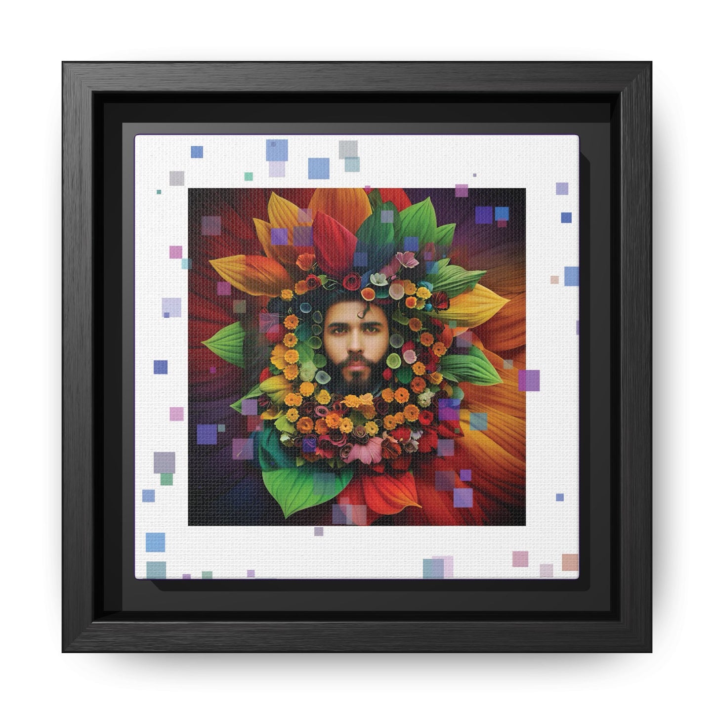 'Flourish: The Modern Green Man' canvas print By Andrew McCarter