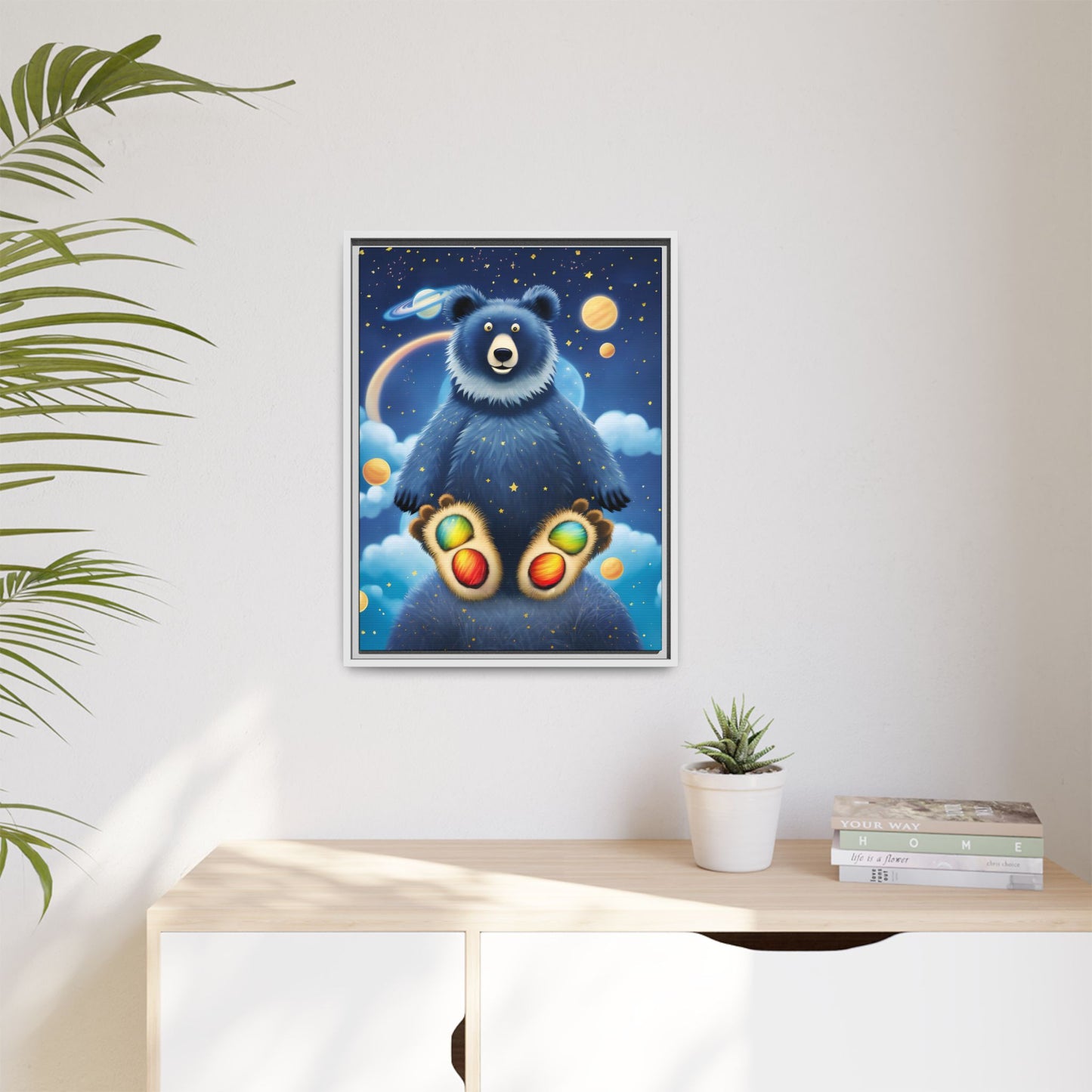'Cosmic Pawprints' by Andrew McCarter - Canvas Art