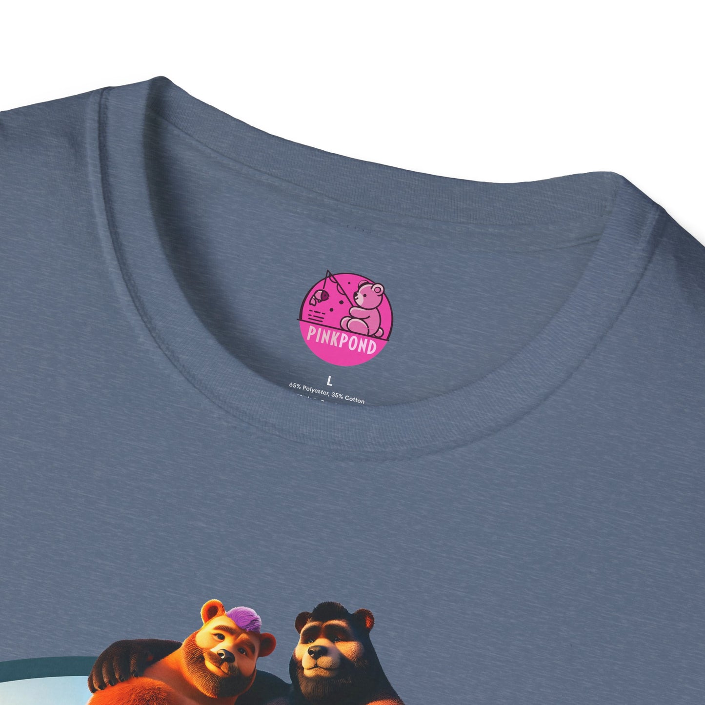 Beach Life Bears Unisex T-Shirt - Mikey & Max Tee by PinkPond