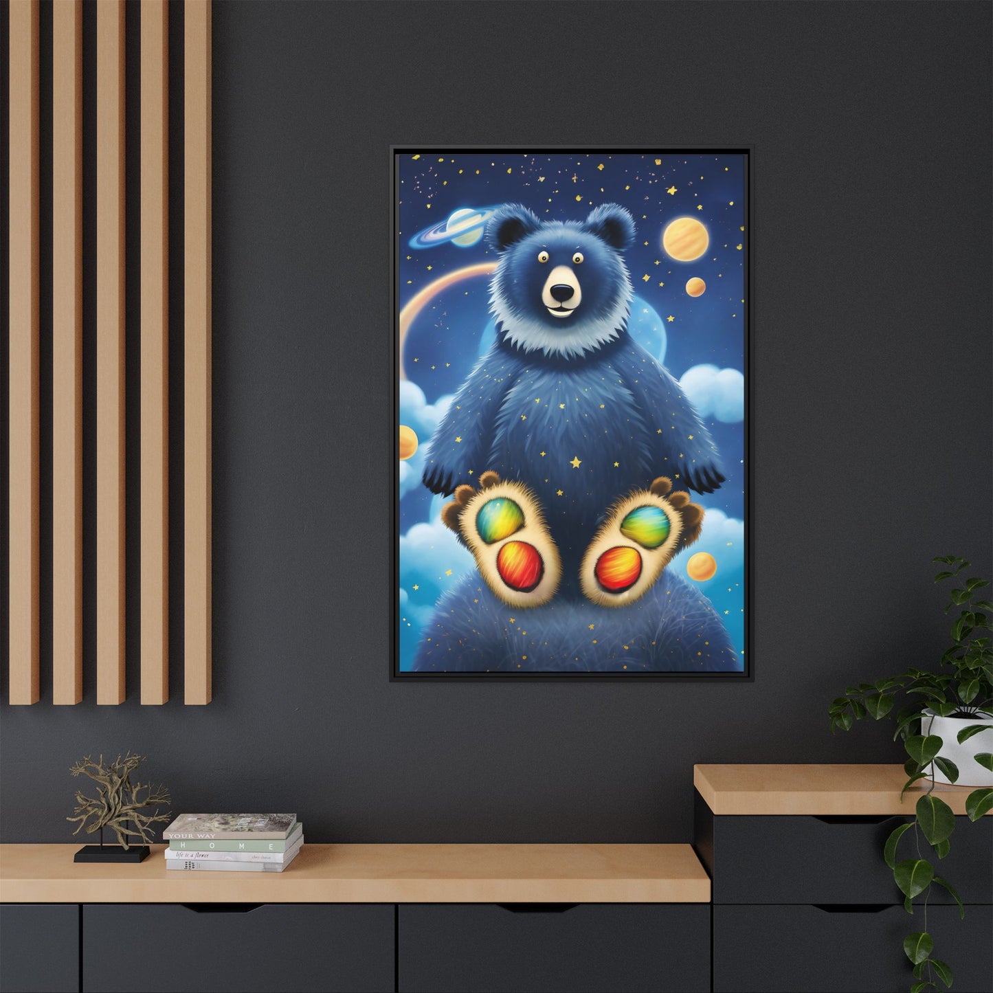 'Cosmic Pawprints' by Andrew McCarter - Canvas Art