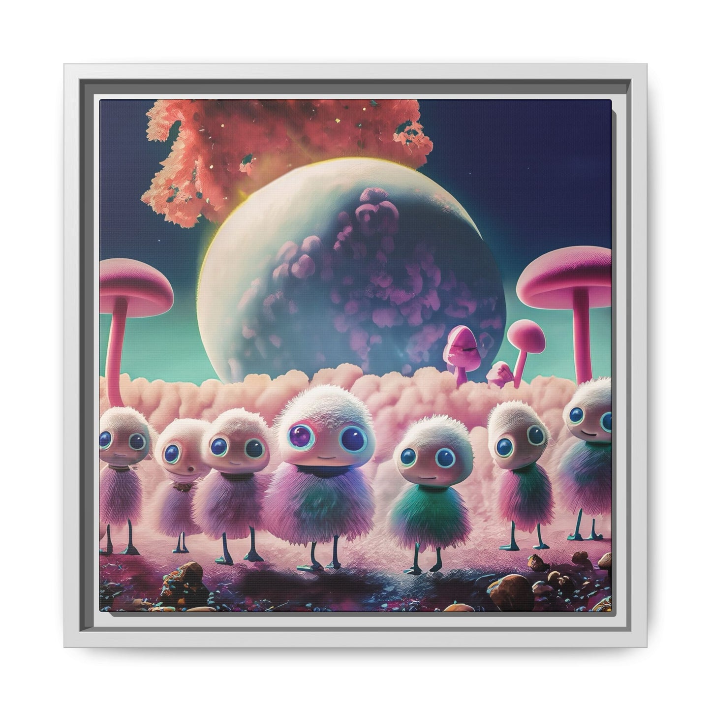 “"Keep smiling," whispered Axlar. "We can eat them later." – Fine Art Canvas Print By Andrew McCarter