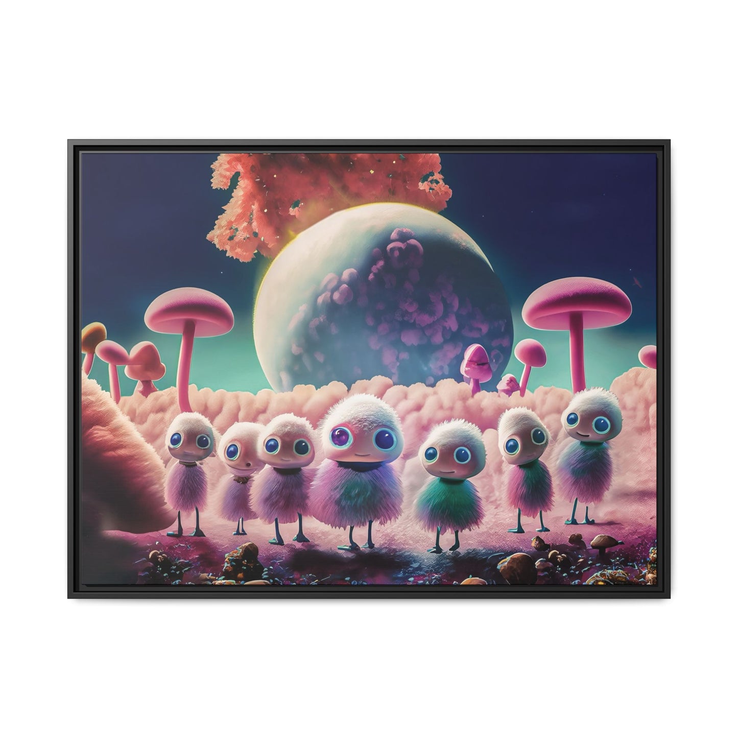 “"Keep smiling," whispered Axlar. "We can eat them later." – Fine Art Canvas Print By Andrew McCarter