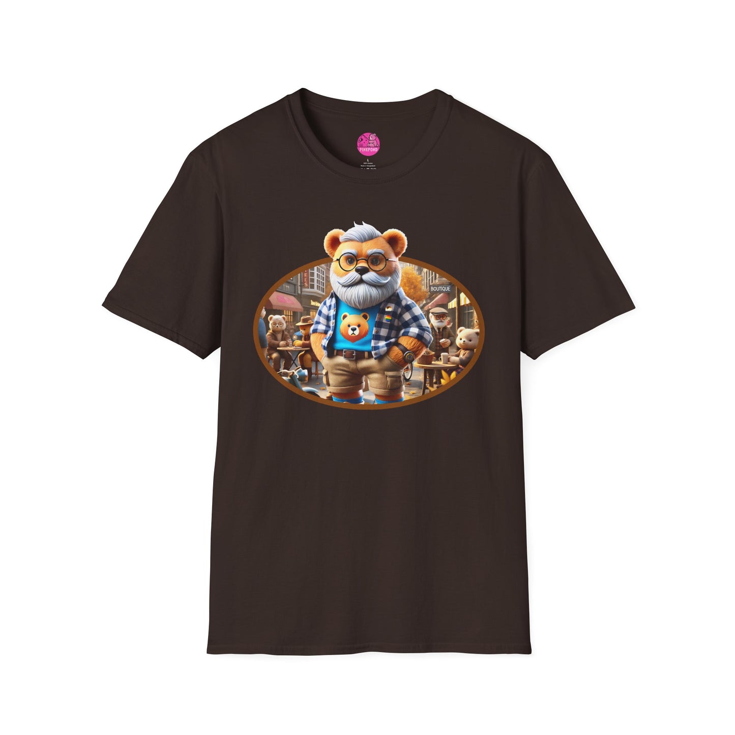 Big Bear T-Shirt - Bold, Comfortable Unisex Softstyle Tee with Playful Charm