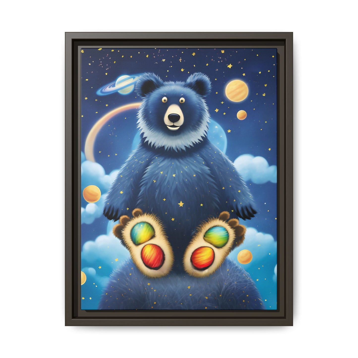 'Cosmic Pawprints' by Andrew McCarter - Canvas Art