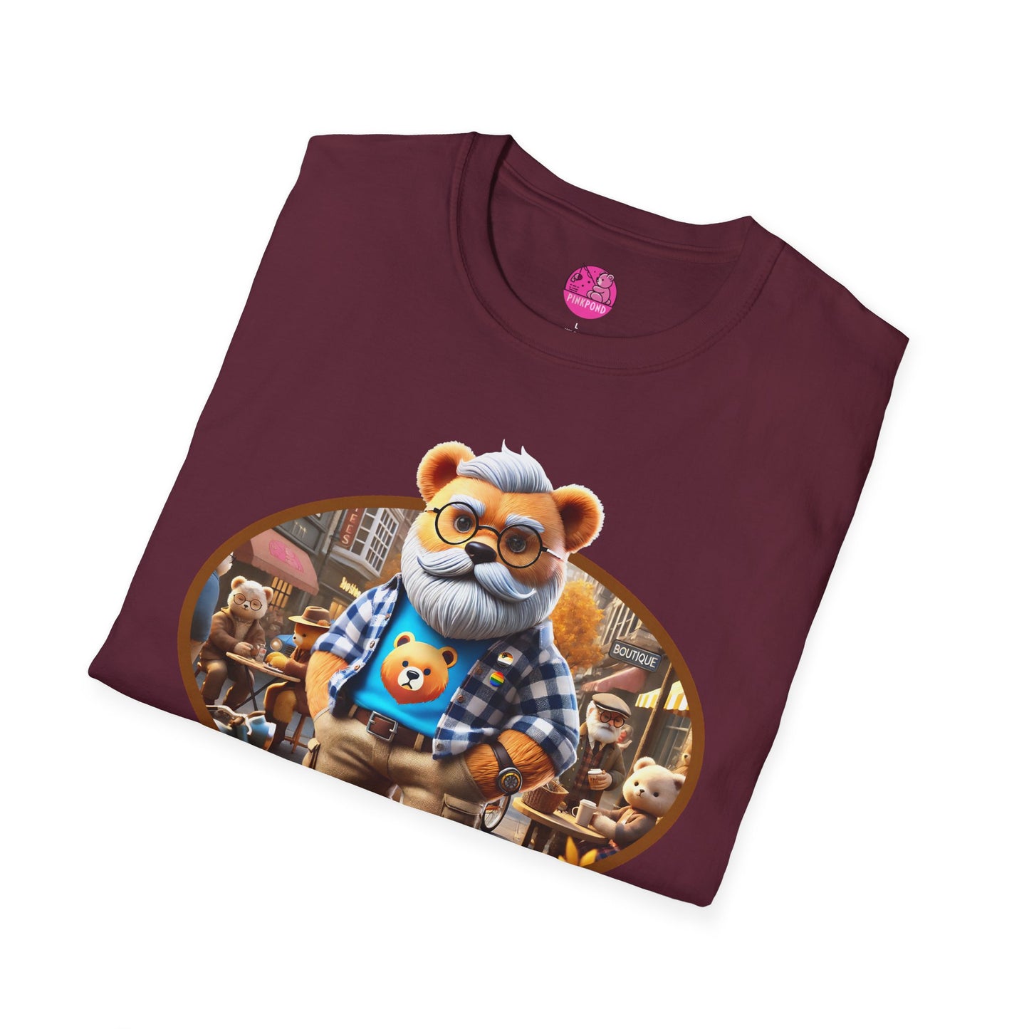 Big Bear T-Shirt - Bold, Comfortable Unisex Softstyle Tee with Playful Charm