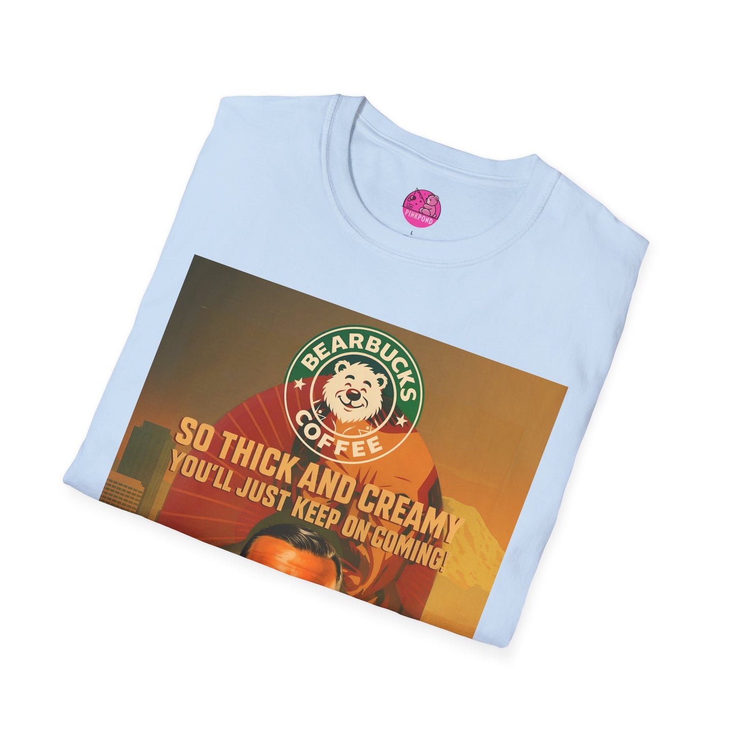 Vintage Bearbucks Coffee Unisex T-Shirt - So Thick and Creamy Retro Tee for Café Lovers