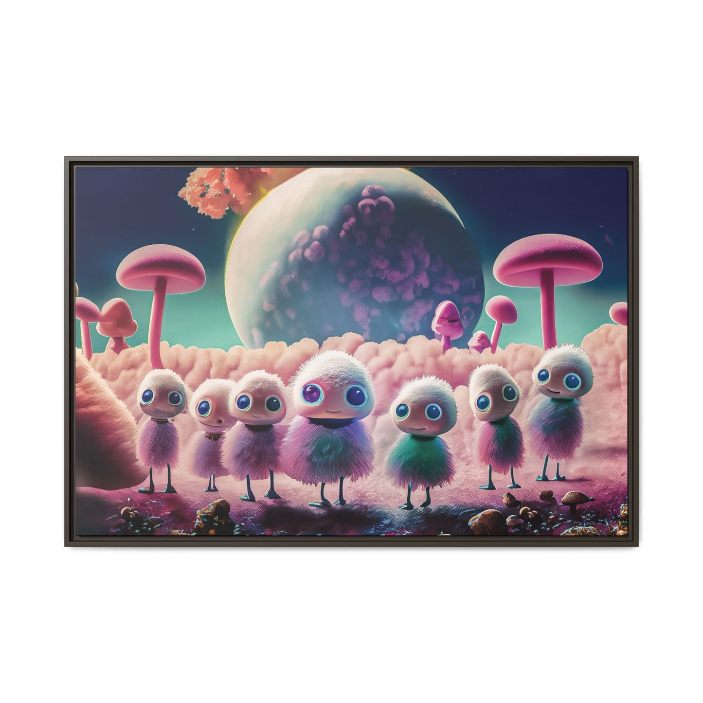 “"Keep smiling," whispered Axlar. "We can eat them later." – Fine Art Canvas Print By Andrew McCarter