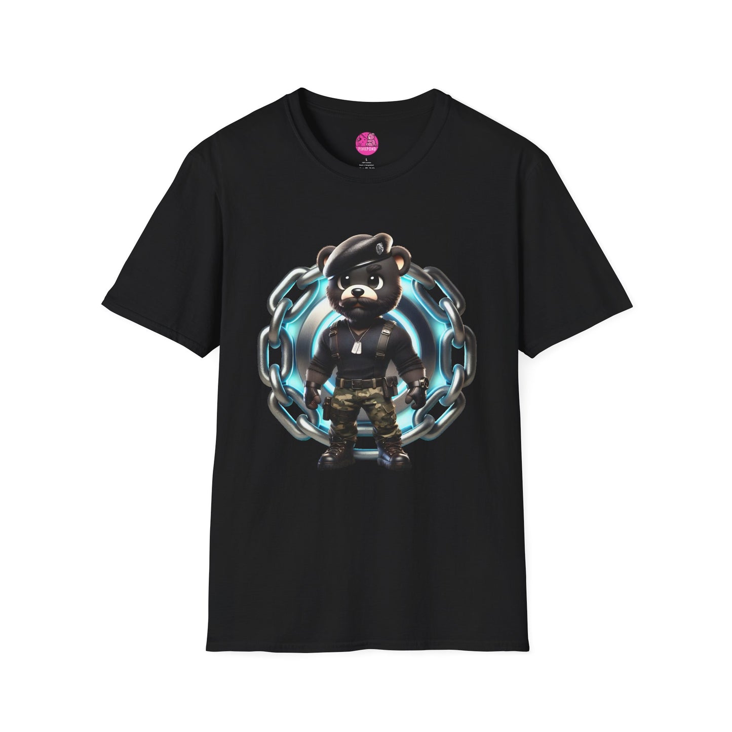 Colin the Combat Bear T-Shirt – Bold, Tactical, and Unstoppable