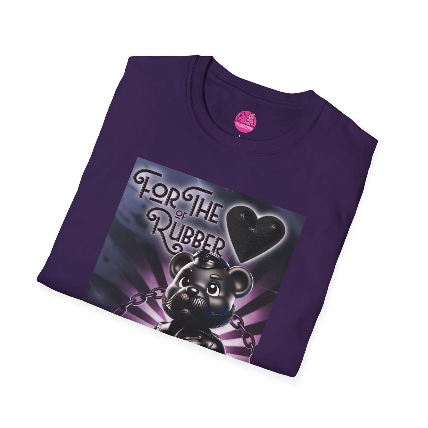 Rubber Bear” – Bold & Playful Tee 🖤🐻✨