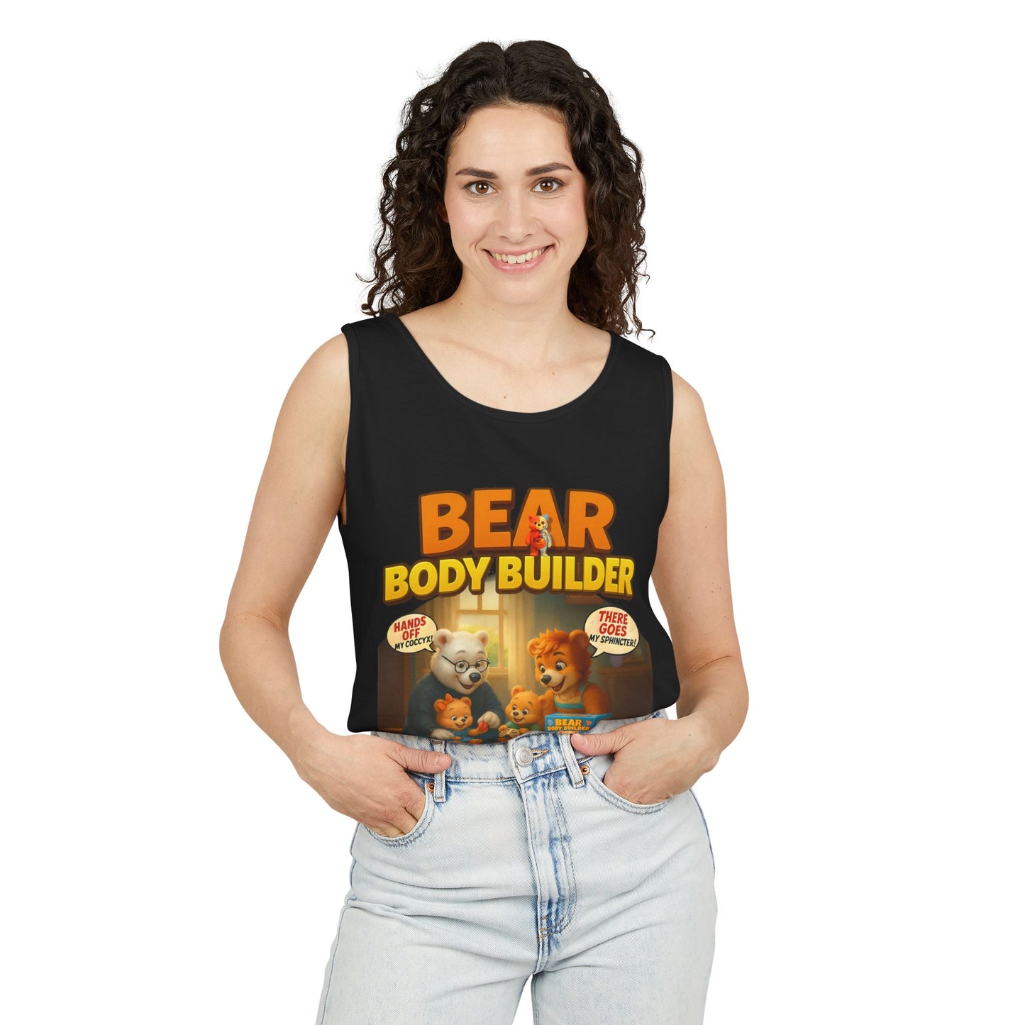 Bear Body Builder Parody Game Tank Top - Unisex