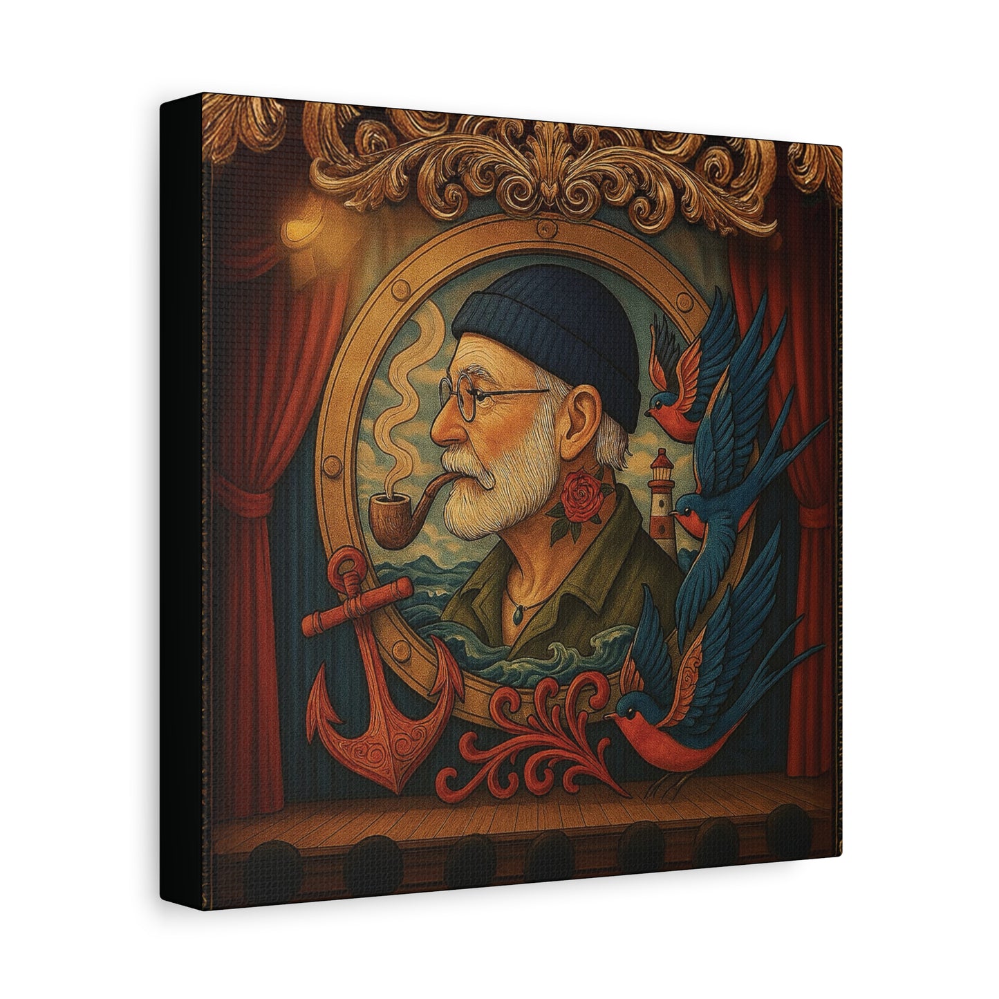 Canvas Wall Art - The Old Sailor’s Portrait