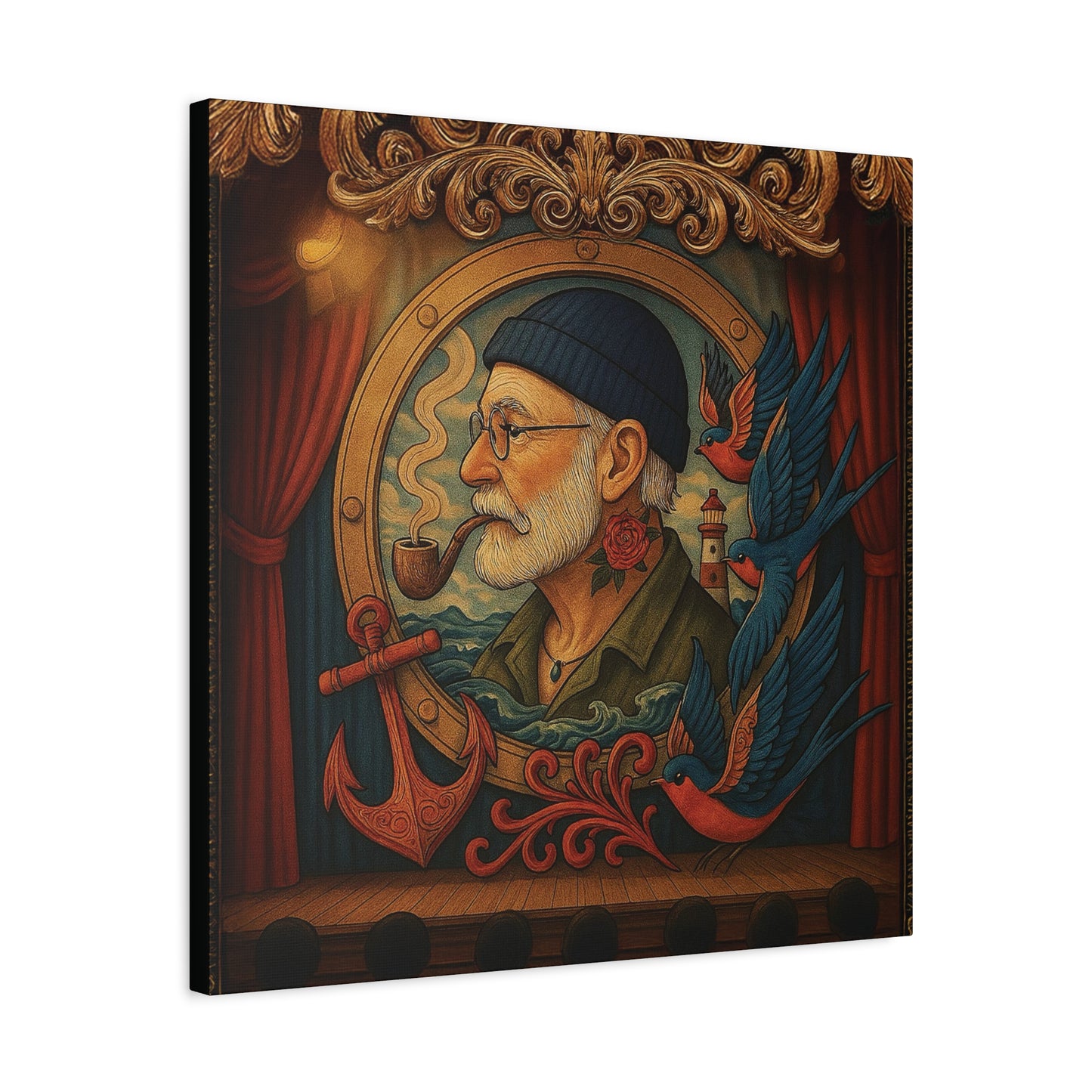 Canvas Wall Art - The Old Sailor’s Portrait
