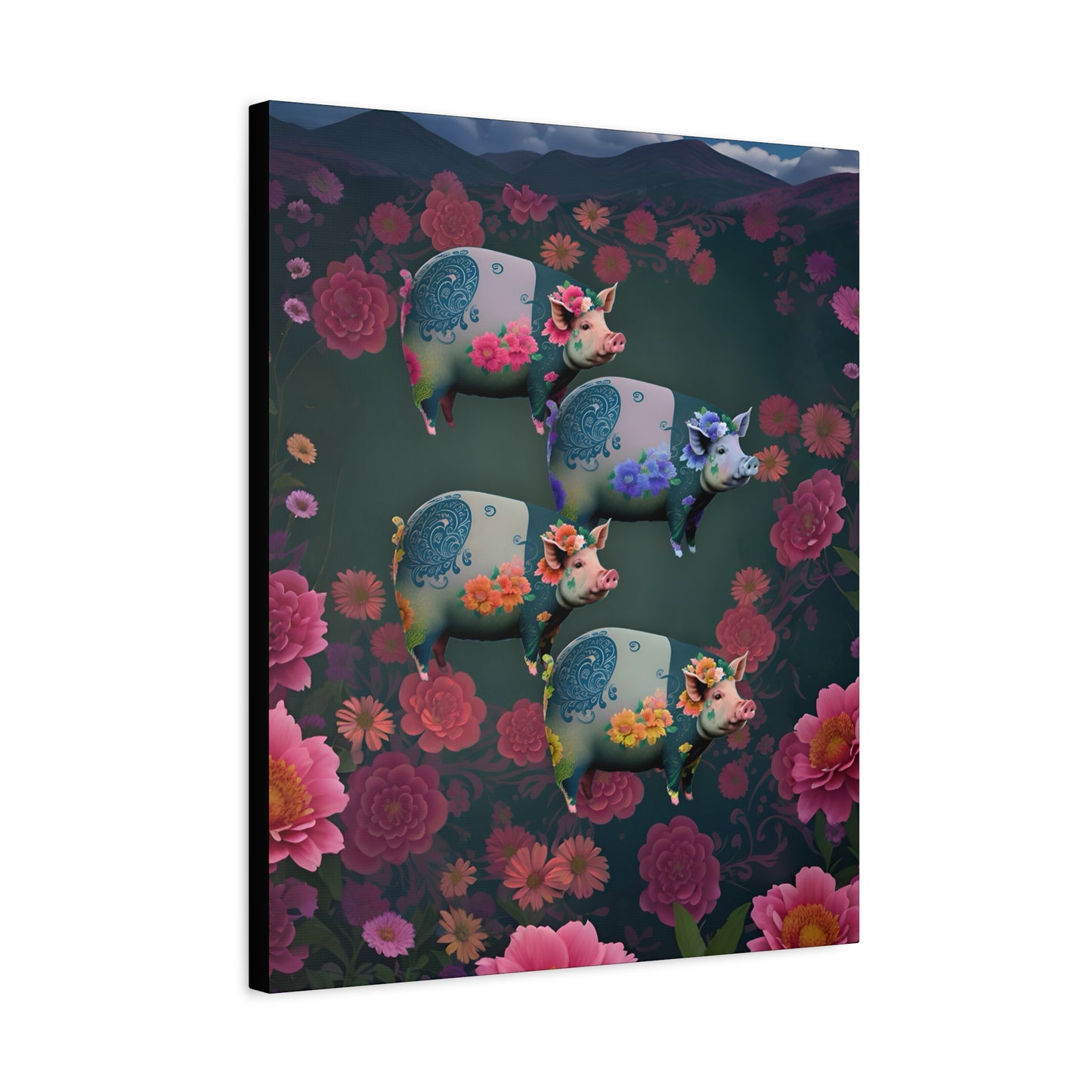 ‘Floral Flight’ Canvas Print by Andrew McCarter