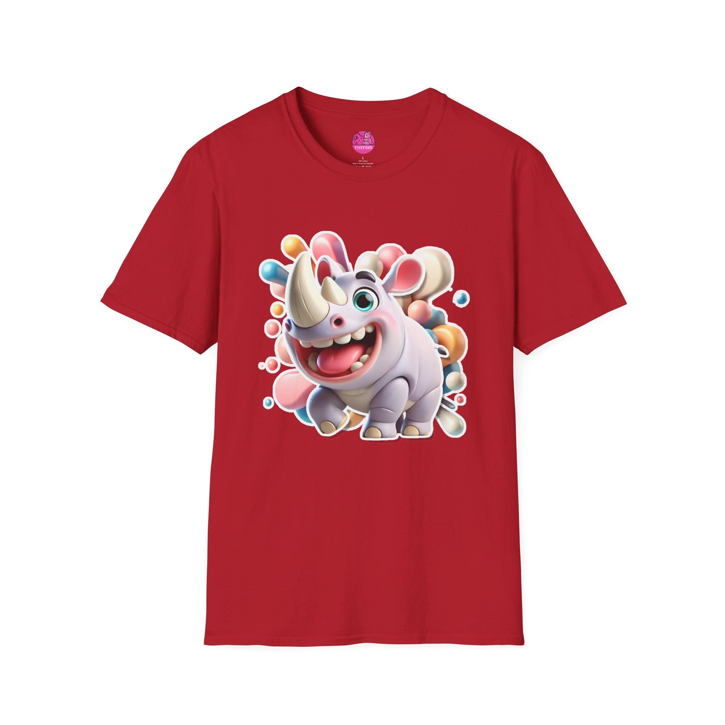 Ronnie the Rhino T-Shirt – Big Energy, Bigger Smiles! - Unisex Softstyle Tee