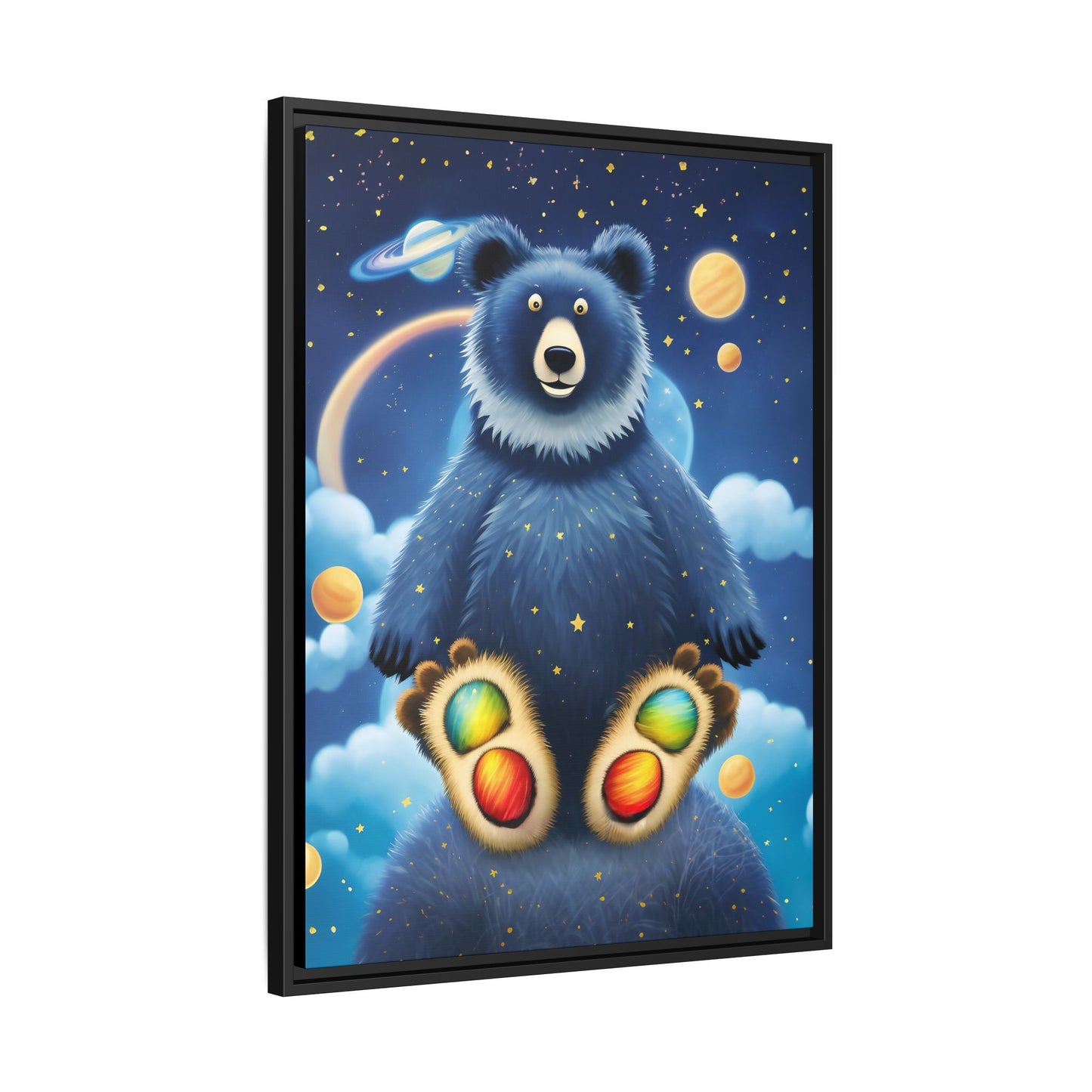 'Cosmic Pawprints' by Andrew McCarter - Canvas Art
