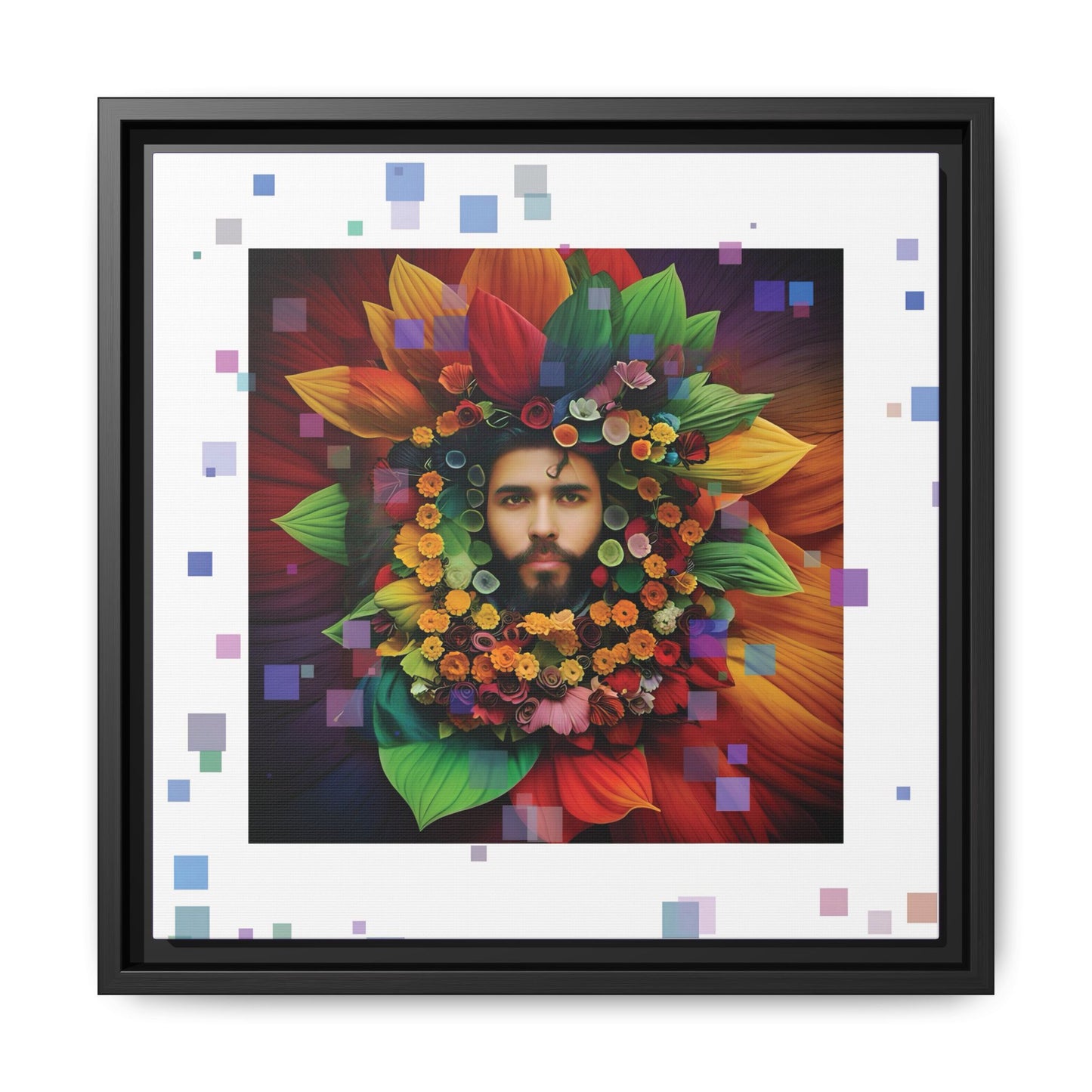 'Flourish: The Modern Green Man' canvas print By Andrew McCarter