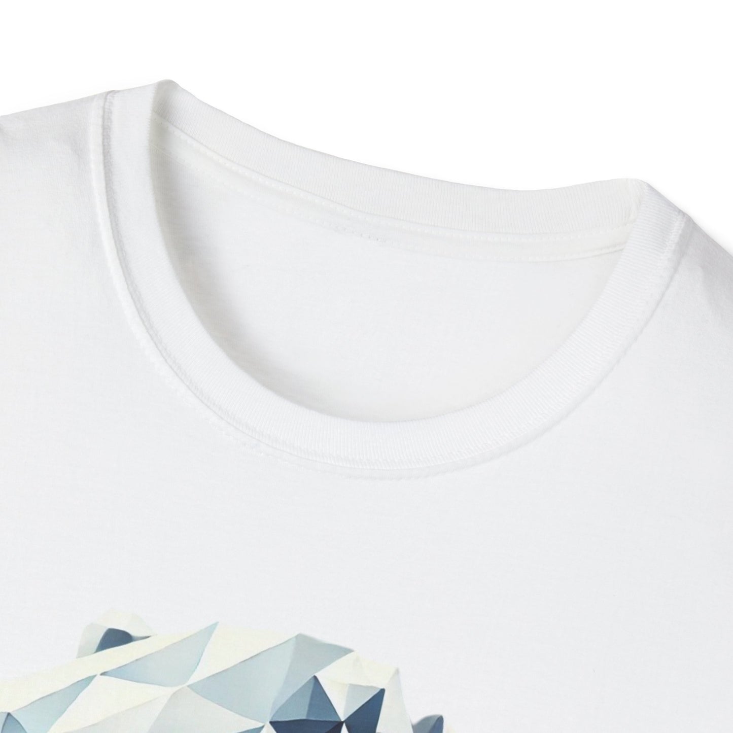 Geometric Bear Graphic Unisex Softstyle T-Shirt