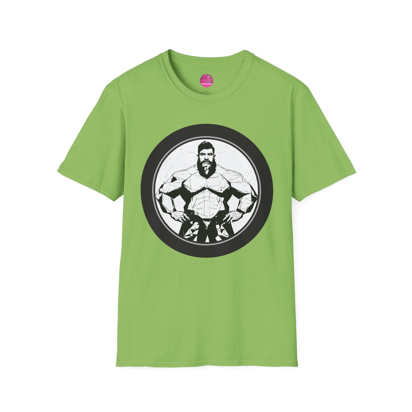 Muscle Bear T-Shirt - Bold Geometric Strength Unleash Your Inner Power