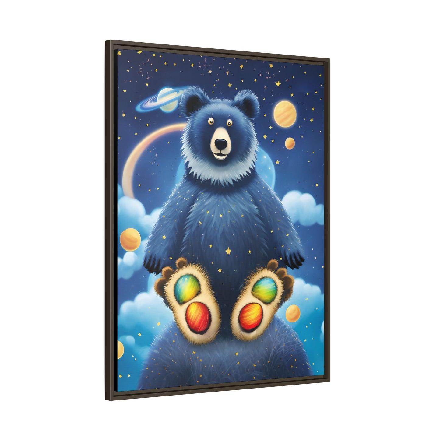 'Cosmic Pawprints' by Andrew McCarter - Canvas Art
