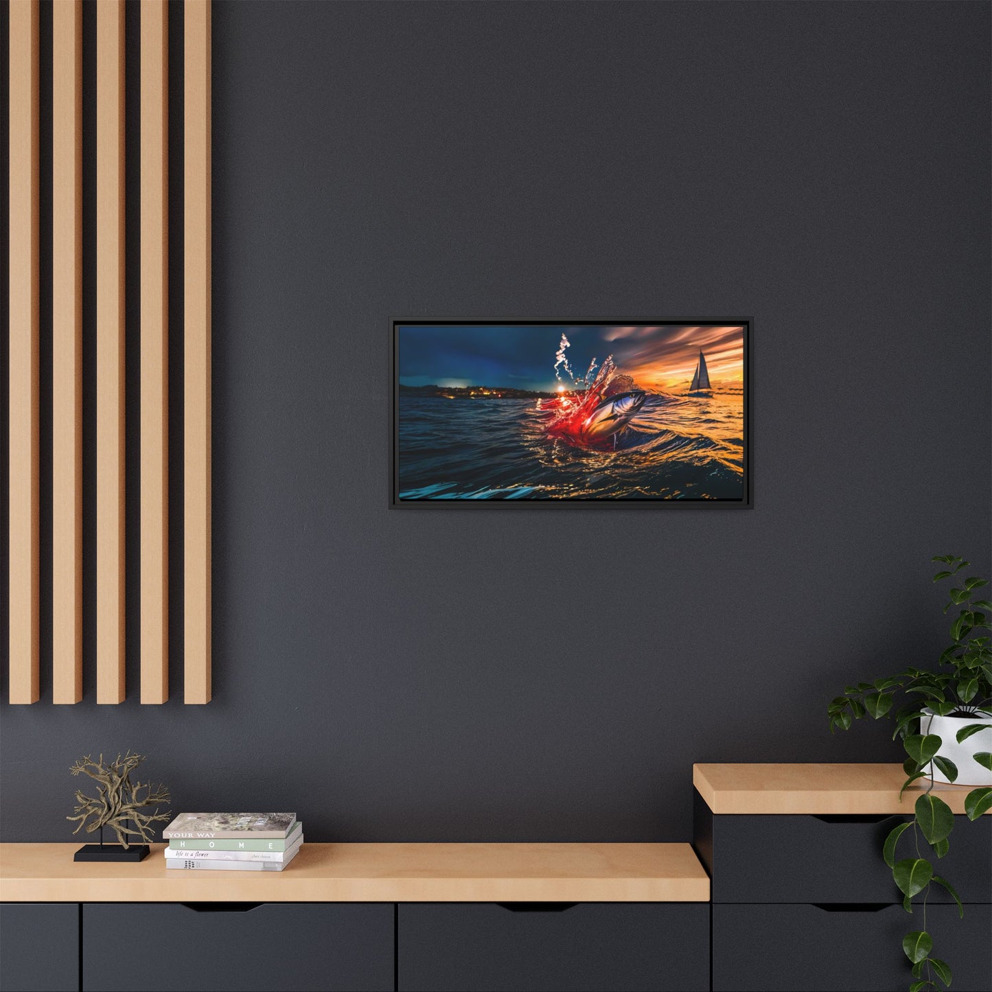 "The Leap" by Andrew McCarter - Ocean Canvas Art.