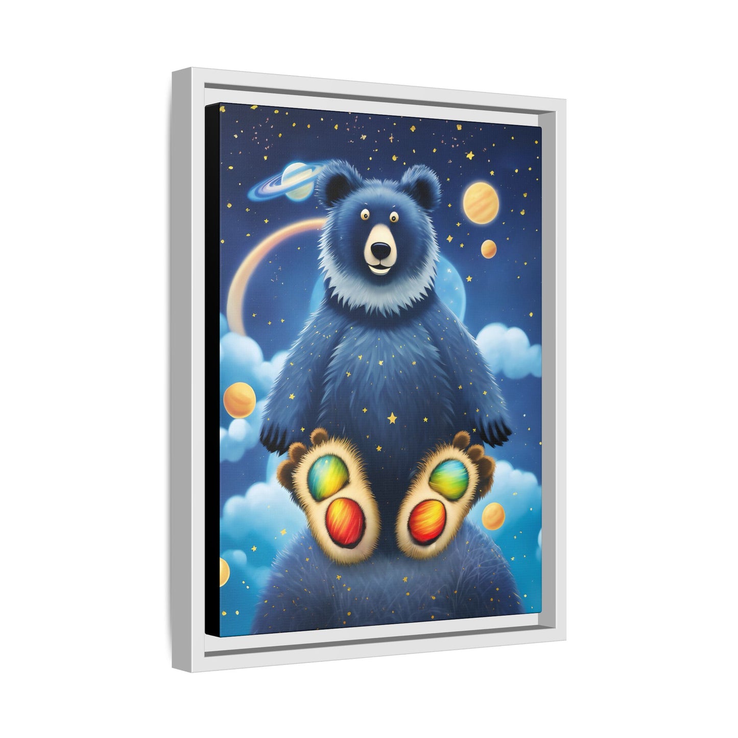 'Cosmic Pawprints' by Andrew McCarter - Canvas Art