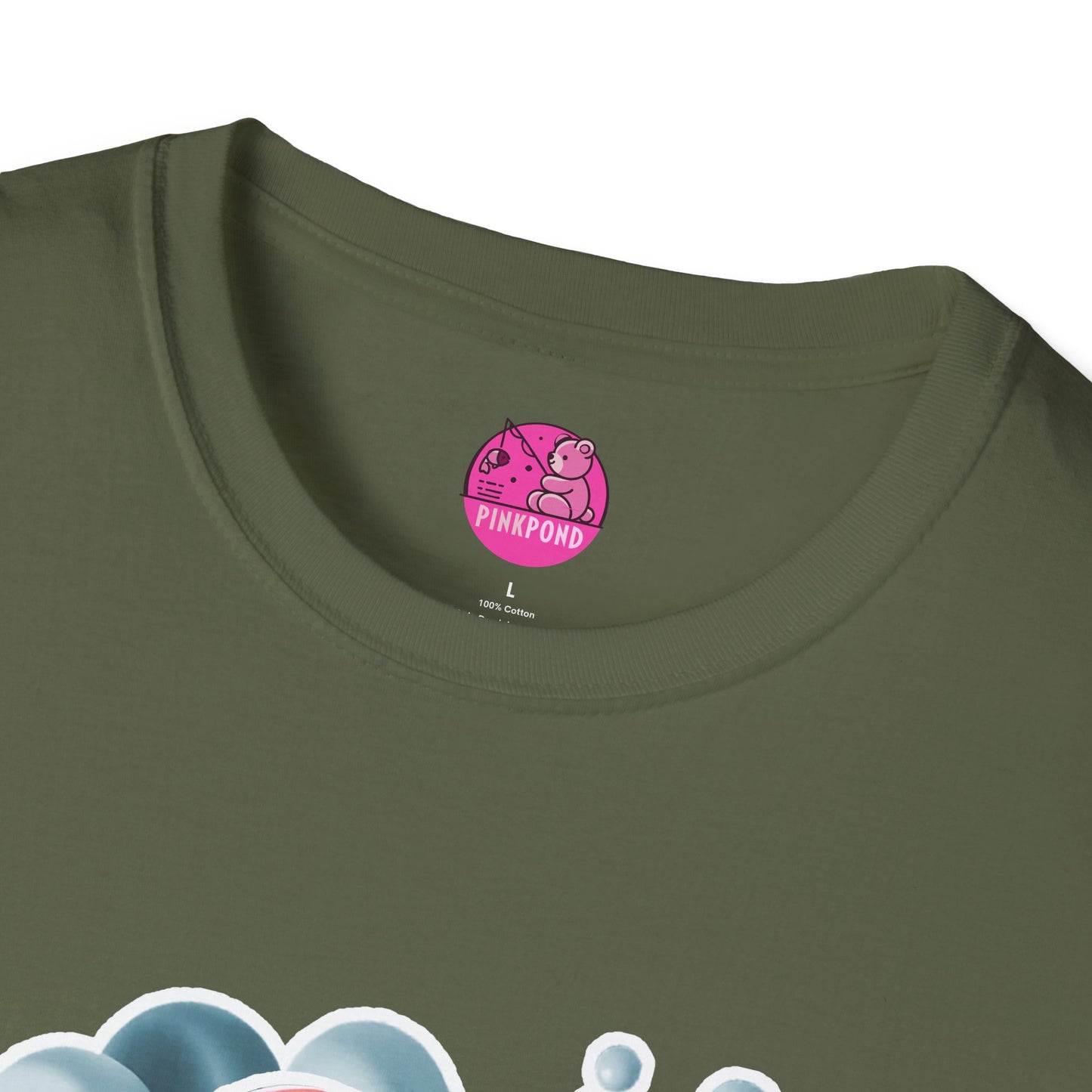 Carrie the Carp T-Shirt - a splash of fishy fun - Unisex Softstyle Tee with 3D Design