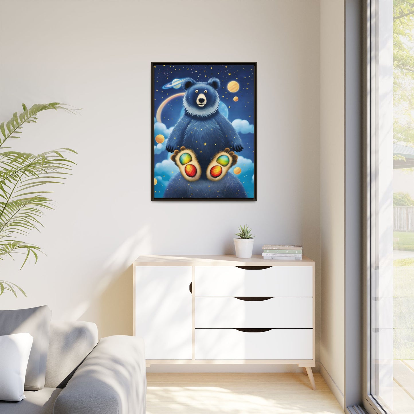 'Cosmic Pawprints' by Andrew McCarter - Canvas Art