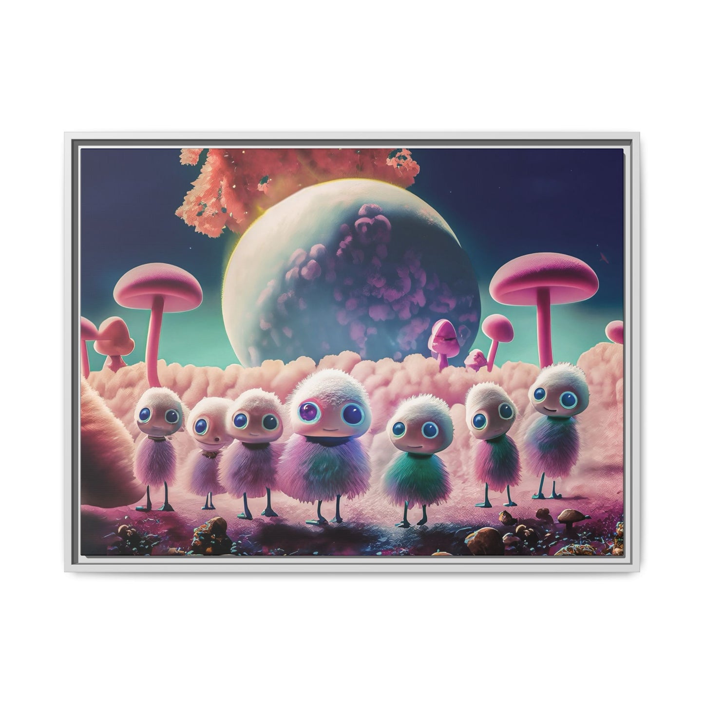 “"Keep smiling," whispered Axlar. "We can eat them later." – Fine Art Canvas Print By Andrew McCarter