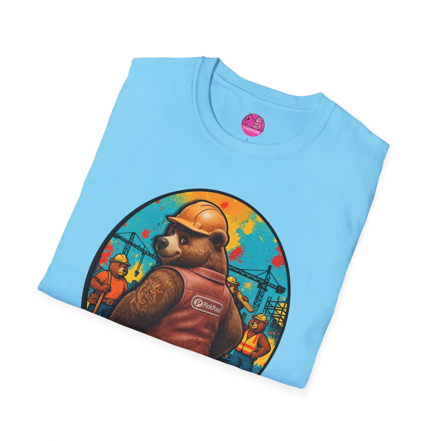 Graphic Tee Builder’s Bum Bear Unisex Softstyle T-Shirt