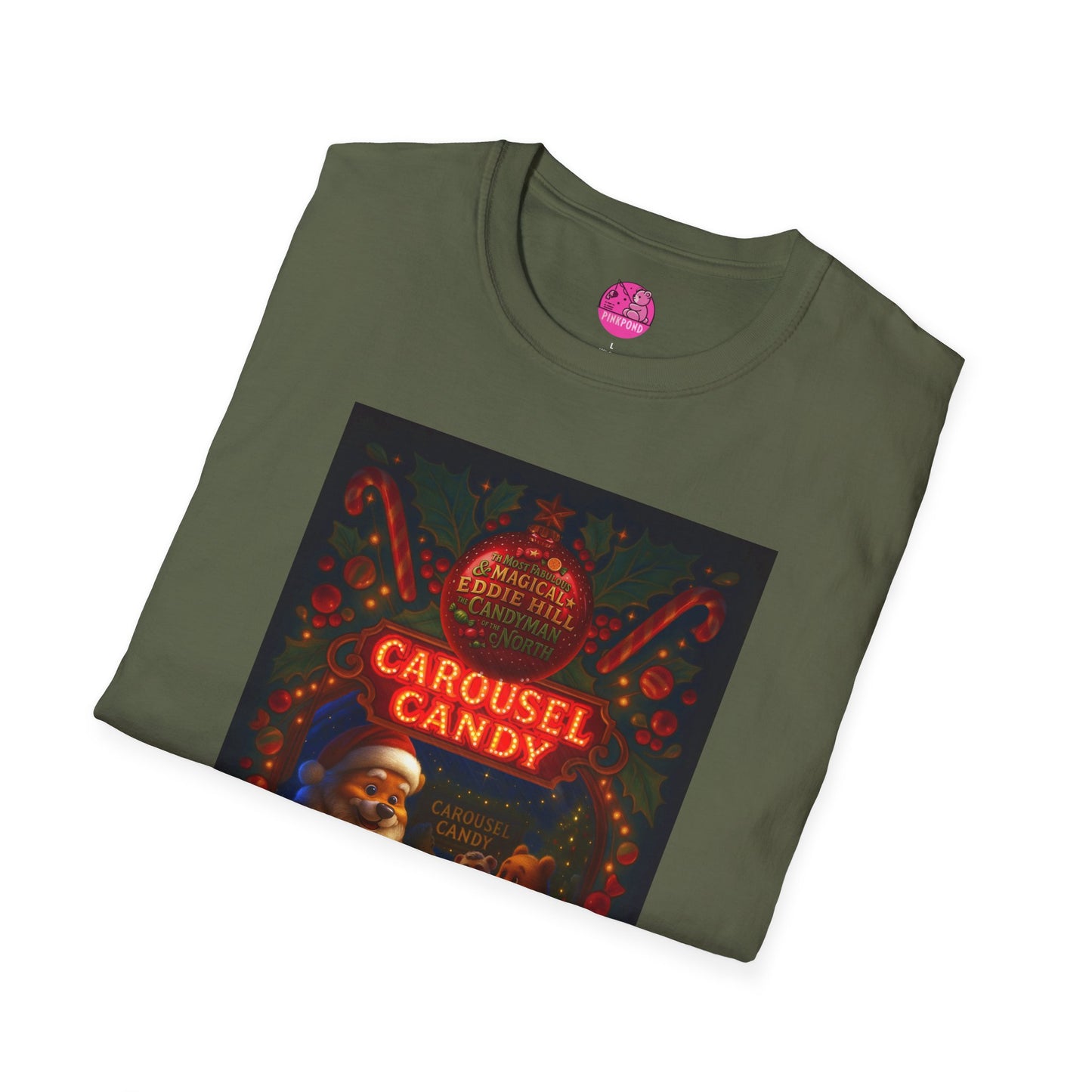Carousel Candy Christmas T-Shirt — Eddie Hill, The Candyman of the North