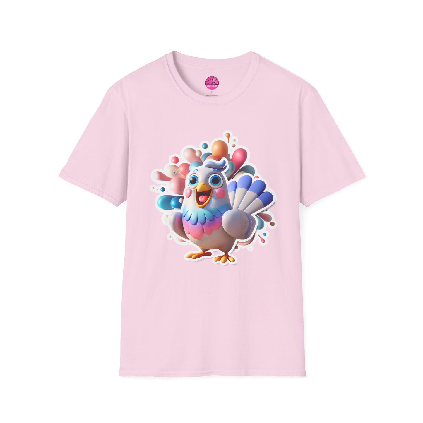 Simon the Pigeon T-Shirt – The Feathered Friend You Need - Unisex Softstyle Tee