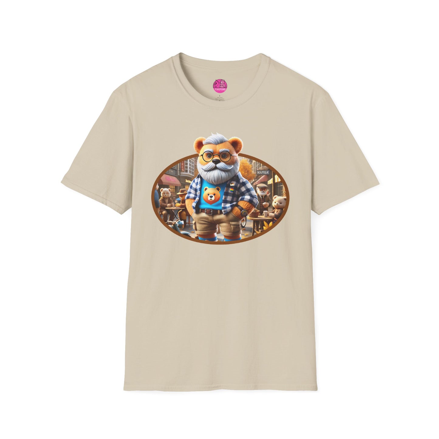 Big Bear T-Shirt - Bold, Comfortable Unisex Softstyle Tee with Playful Charm