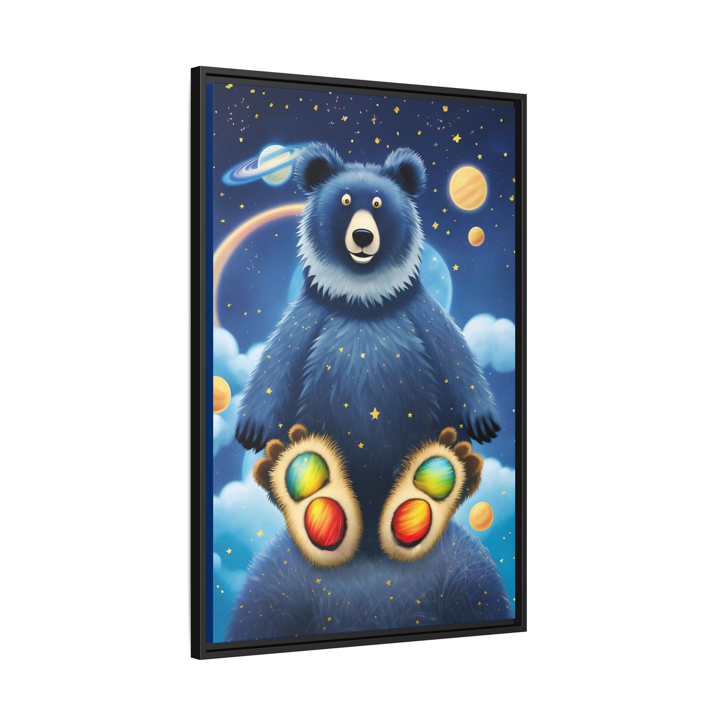 'Cosmic Pawprints' by Andrew McCarter - Canvas Art