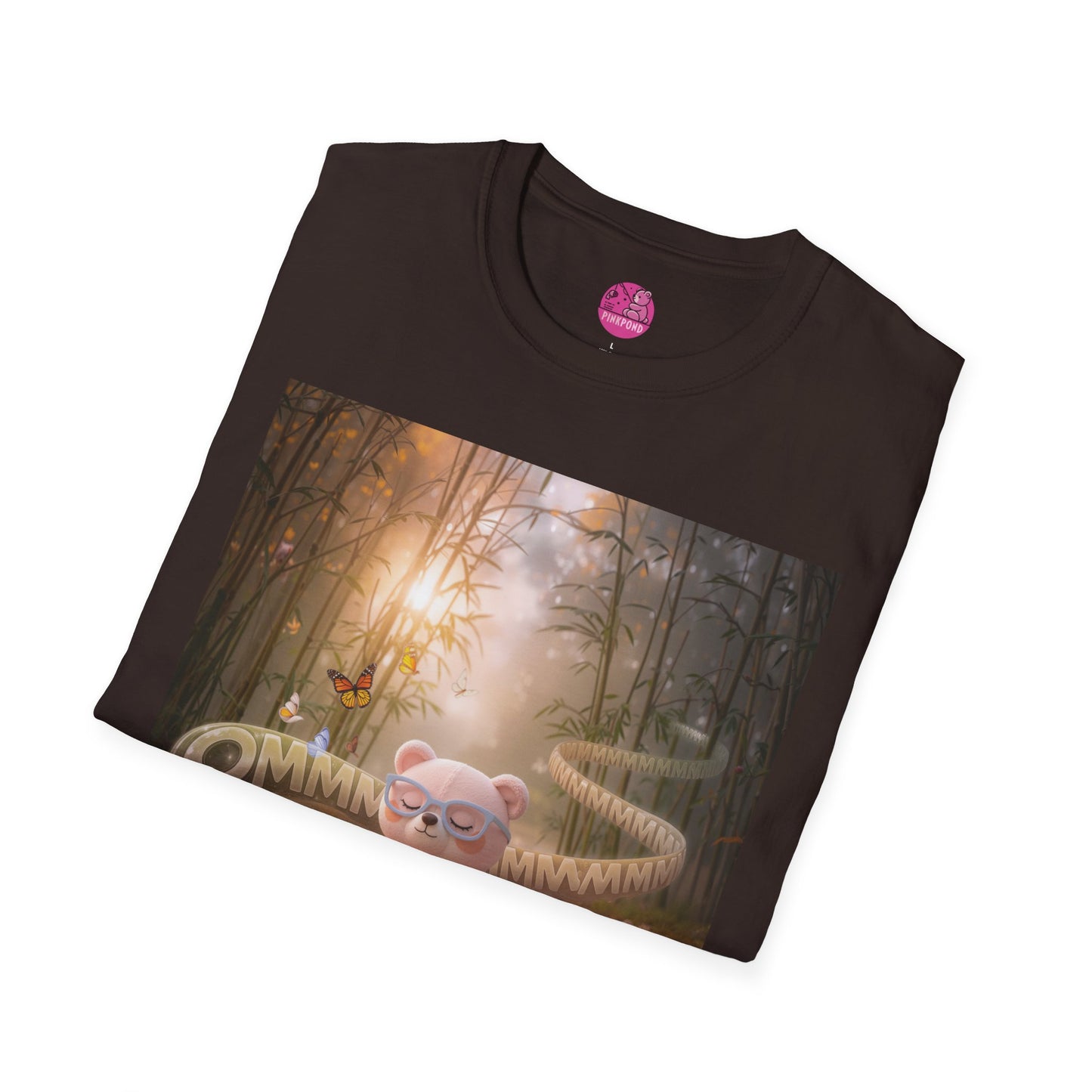 Meditating Bear Daylight Calm T-Shirt — "Find Your Calm" Design