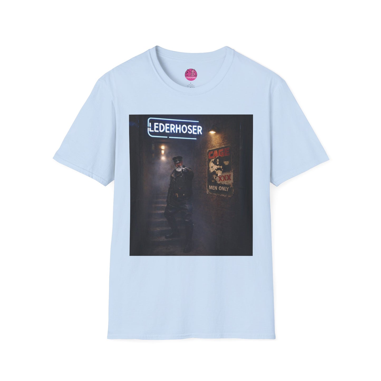 Oi, You Boy! Leather Man T-Shirt — Moody Urban Character Graphic Tee