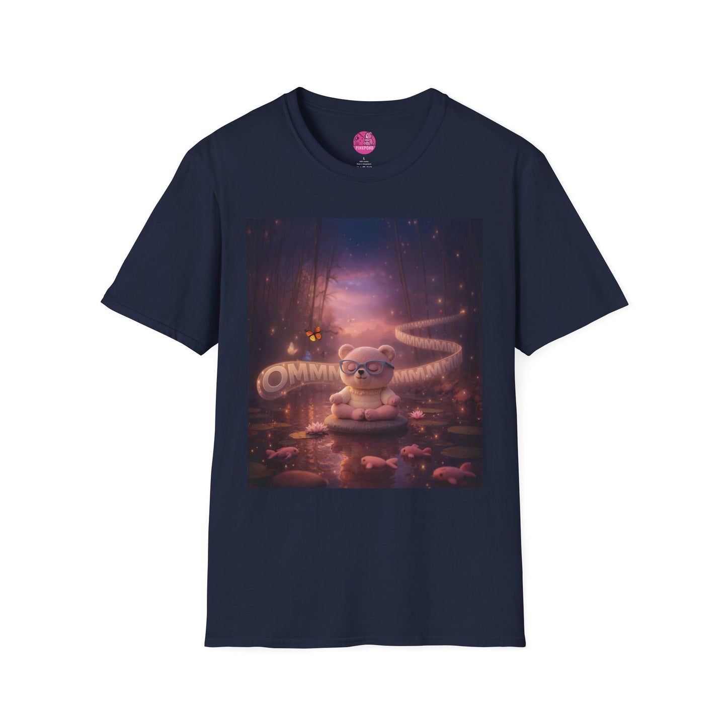 Meditating Bear Dusk Dreamscape T-Shirt