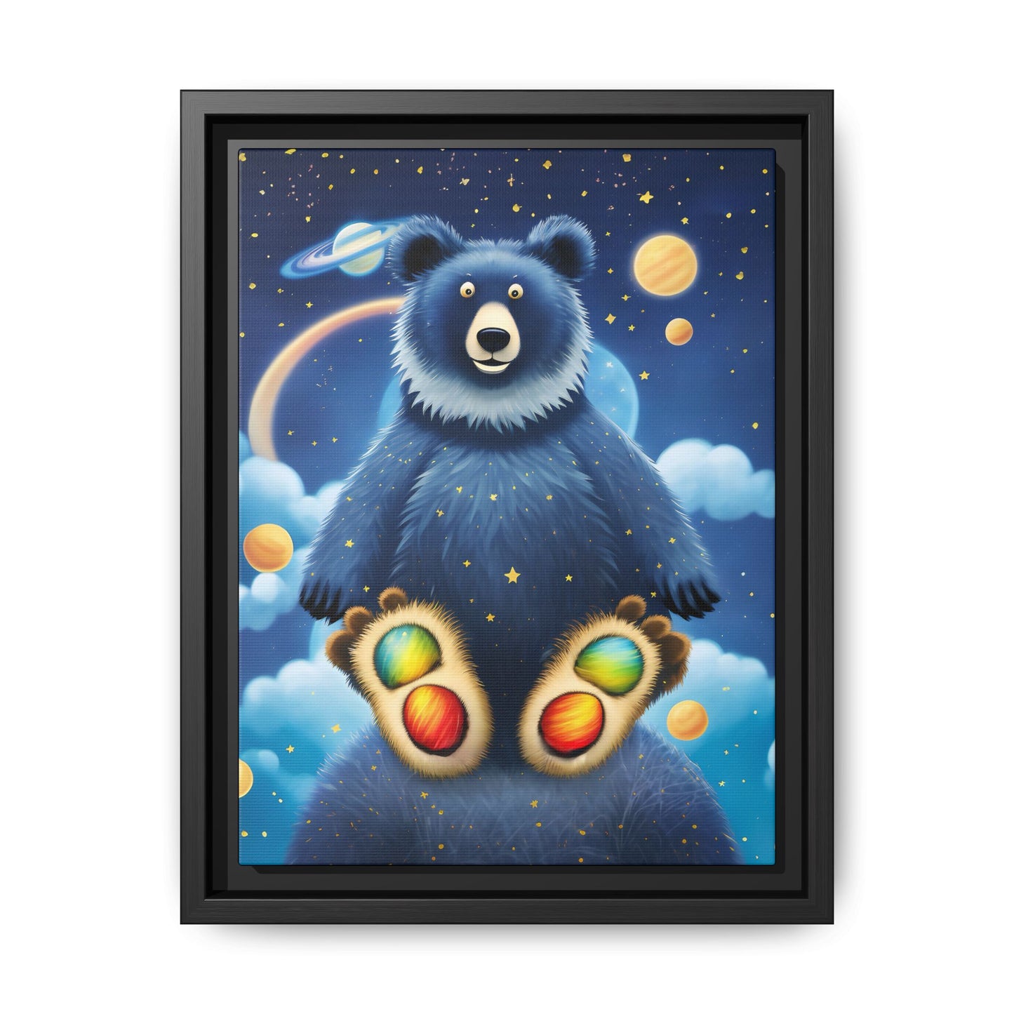 'Cosmic Pawprints' by Andrew McCarter - Canvas Art