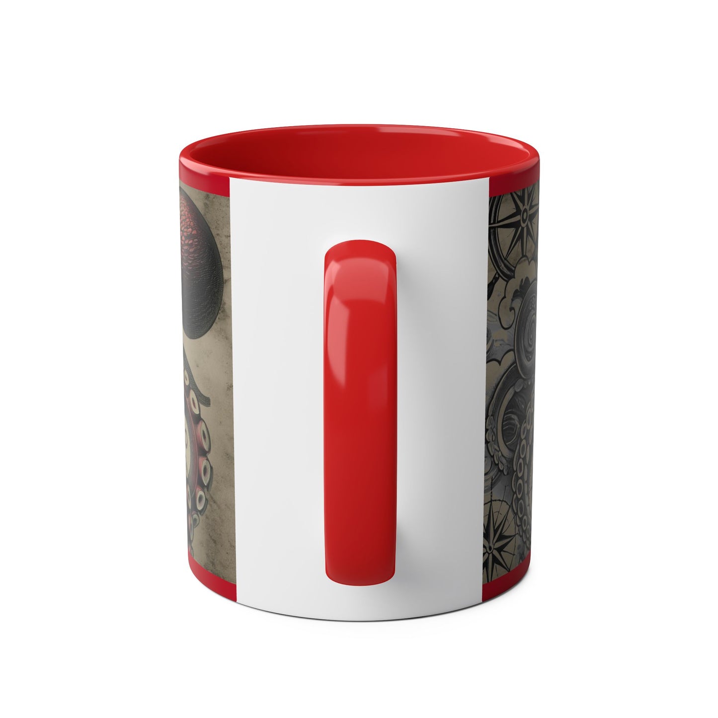 11oz Coffee Mug - PinkPond Nautical Octopus Design - Ocean Lover and Tattoo Enthusiast Gift