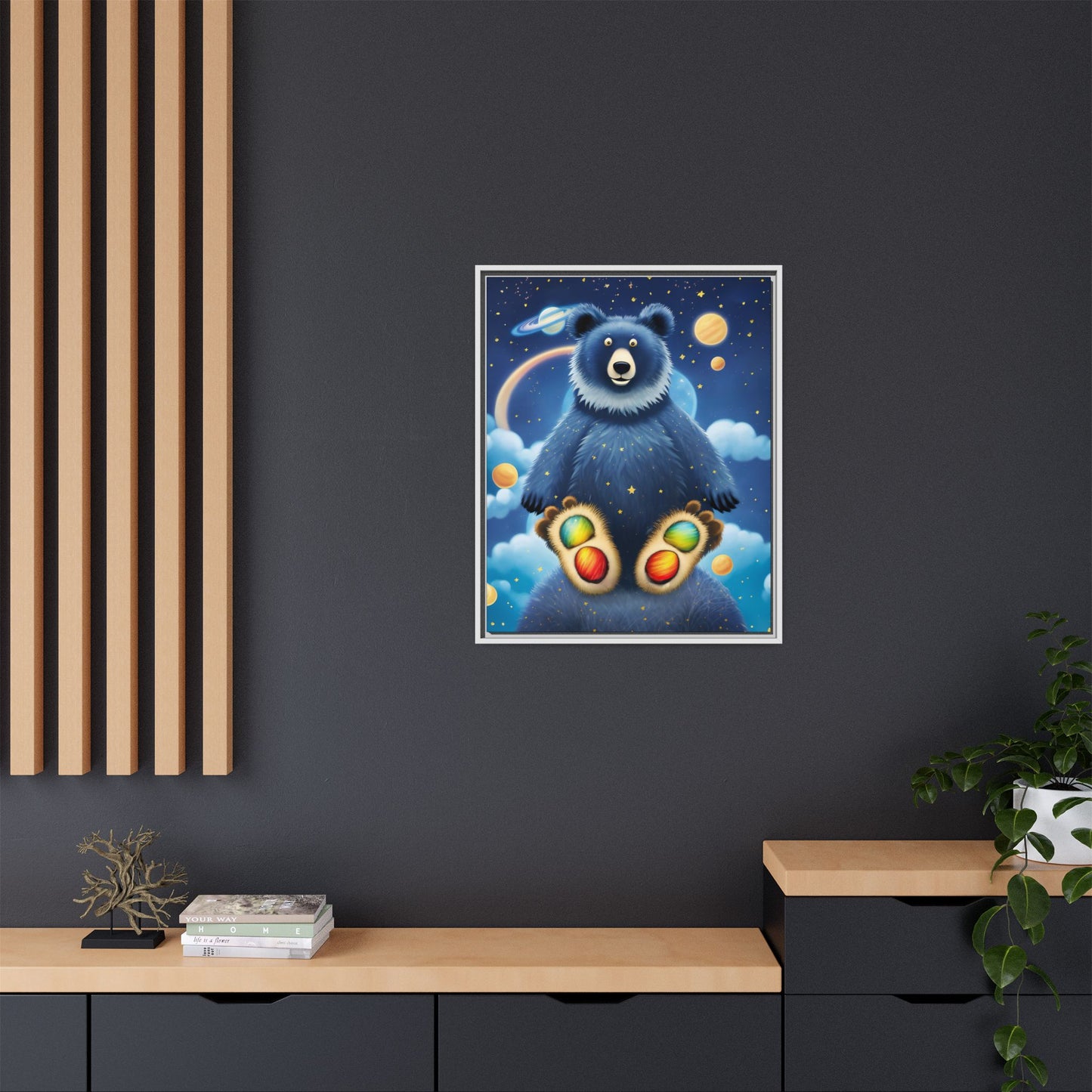 'Cosmic Pawprints' by Andrew McCarter - Canvas Art
