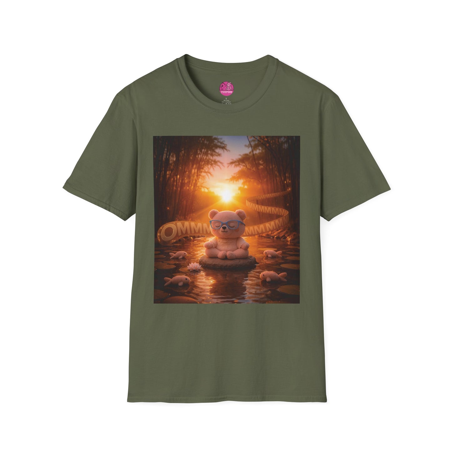 Meditating Bear Golden Hour T-Shirt