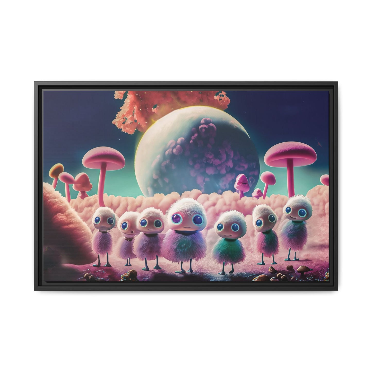 “"Keep smiling," whispered Axlar. "We can eat them later." – Fine Art Canvas Print By Andrew McCarter